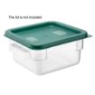 Picture of Hygiplas Polycarbonate Square Storage Container 1.5Ltr - HY400