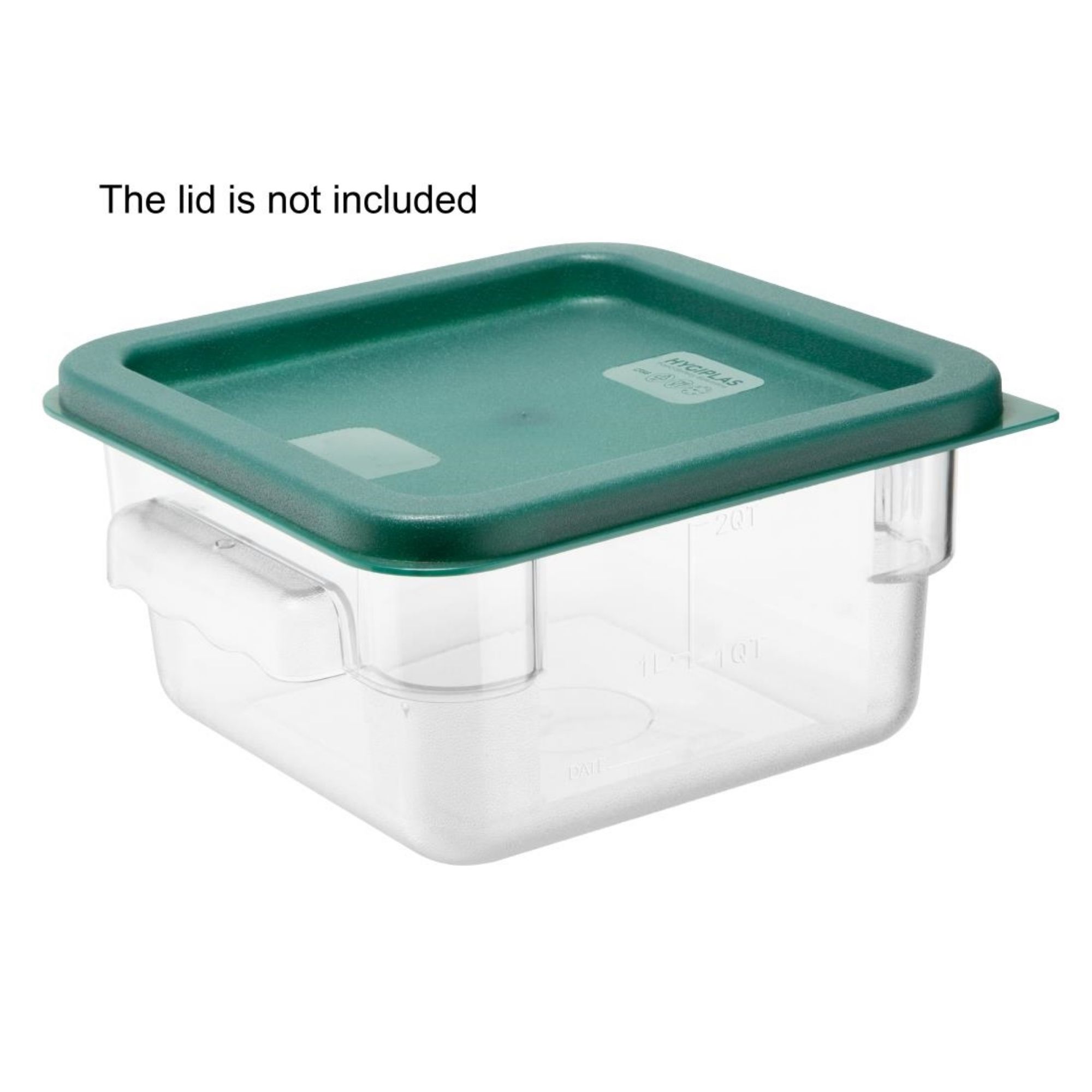 Picture of Hygiplas Polycarbonate Square Storage Container 1.5Ltr