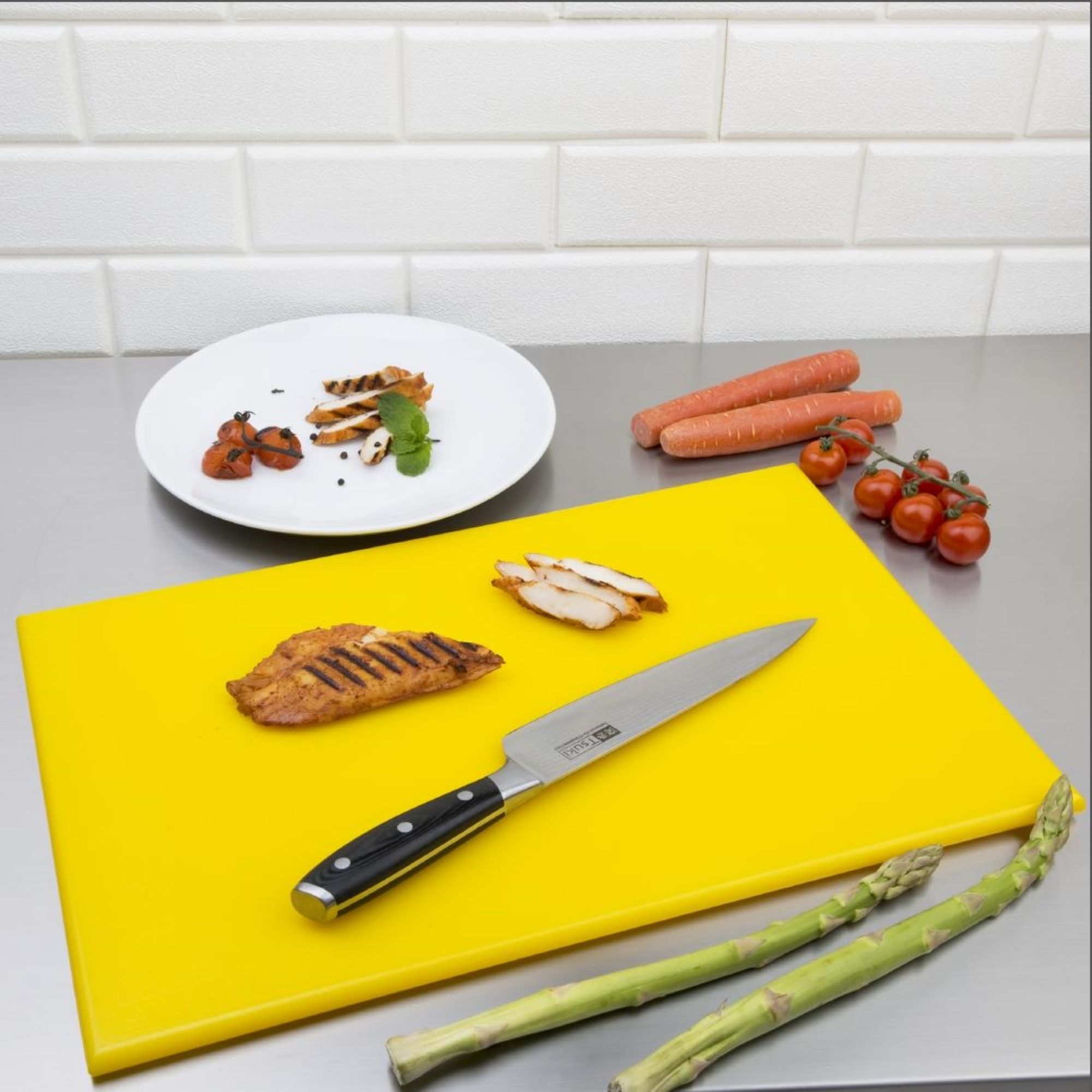 Picture of Hygiplas High Density Yellow Chopping Board Standard 450x300x12mm