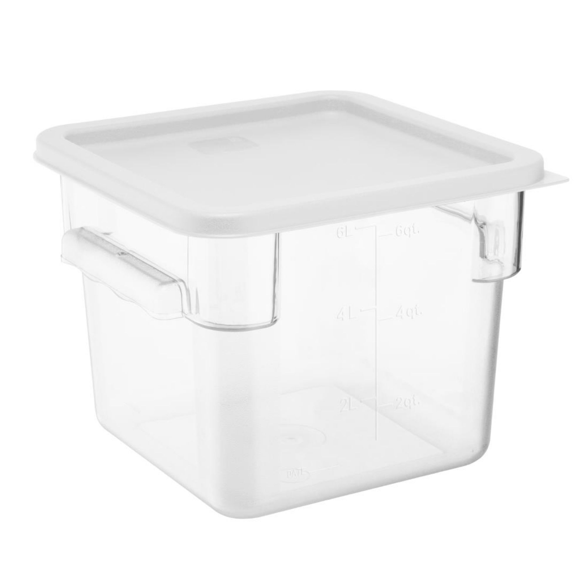 Picture of Hygiplas Square Food Storage Container Lid White Medium