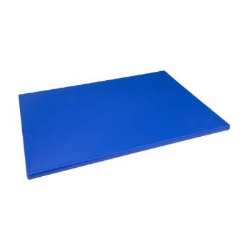 Picture of Hygiplas Thick Low Density Blue Chopping Board Large 600x450x20mm