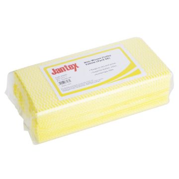 Picture of Jantex Non-Woven Cloths Yellow (50 pack)