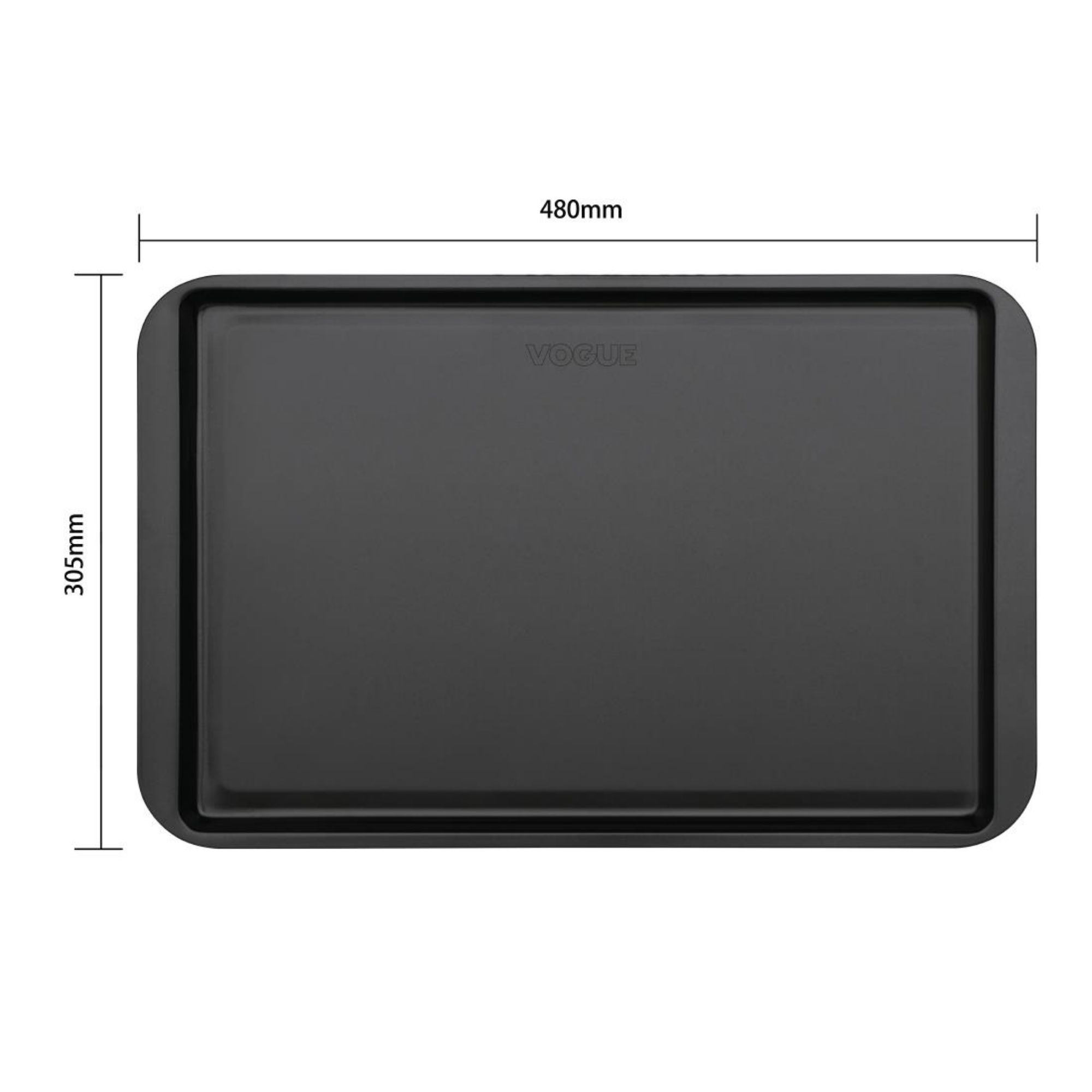 Picture of Vogue Non-Stick Carbon Steel Baking Tray 482 x 305mm