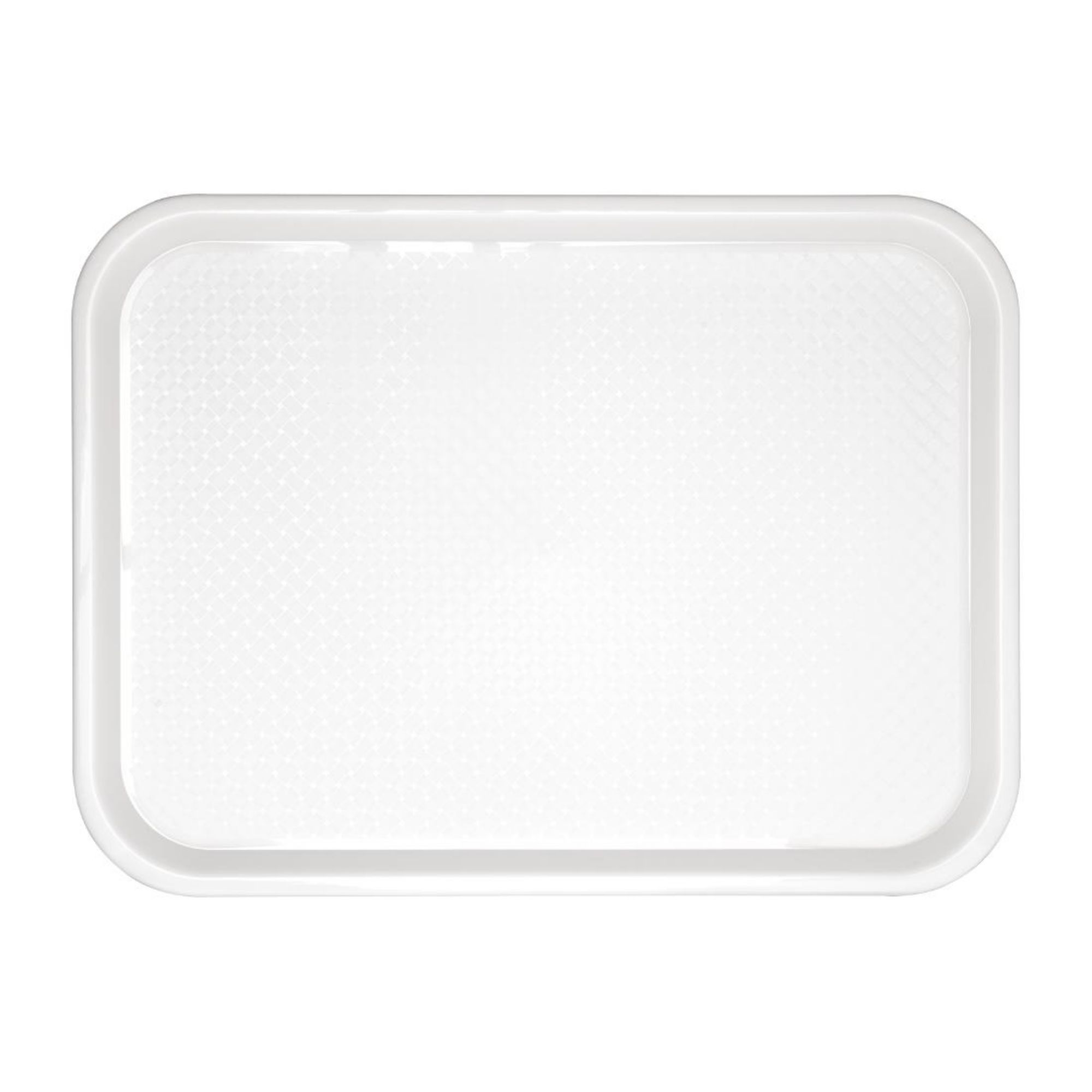 Picture of Olympia Kristallon Polypropylene Fast Food Tray White Large 450mm - GF997