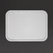 Picture of Olympia Kristallon Polypropylene Fast Food Tray White Large 450mm - GF997