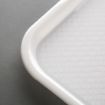 Picture of Olympia Kristallon Polypropylene Fast Food Tray White Large 450mm - GF997