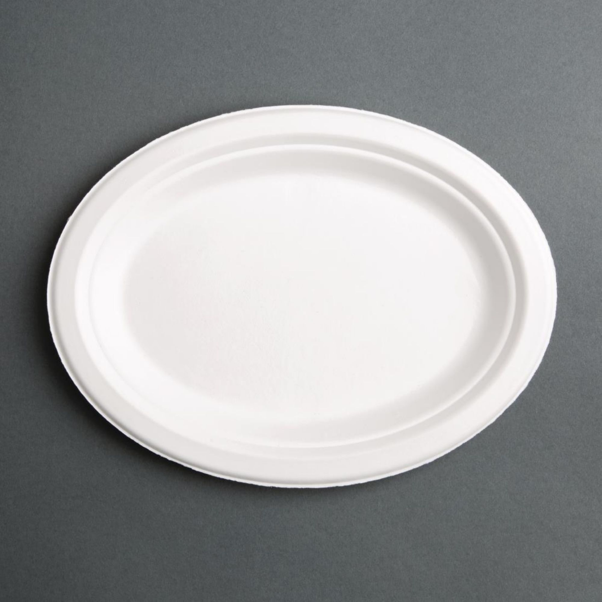 Picture of Fiesta Compostable Bagasse Oval Plates 316mm (50 Pack) - FC535