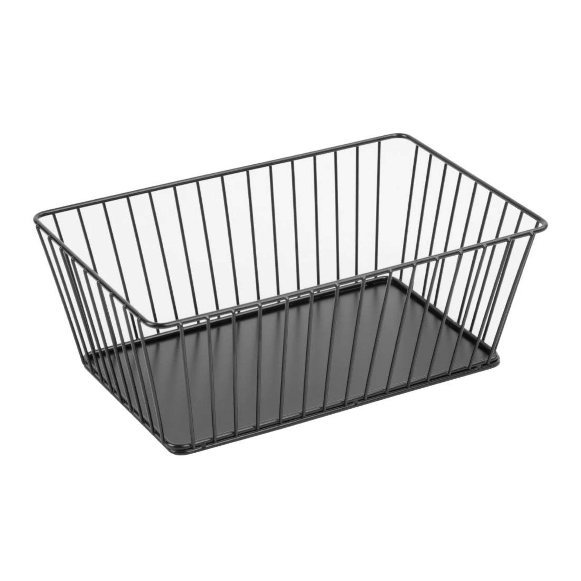 Picture of Olympia Wire Food Display Tray Rectangular Black 280x180x100mm - DP672
