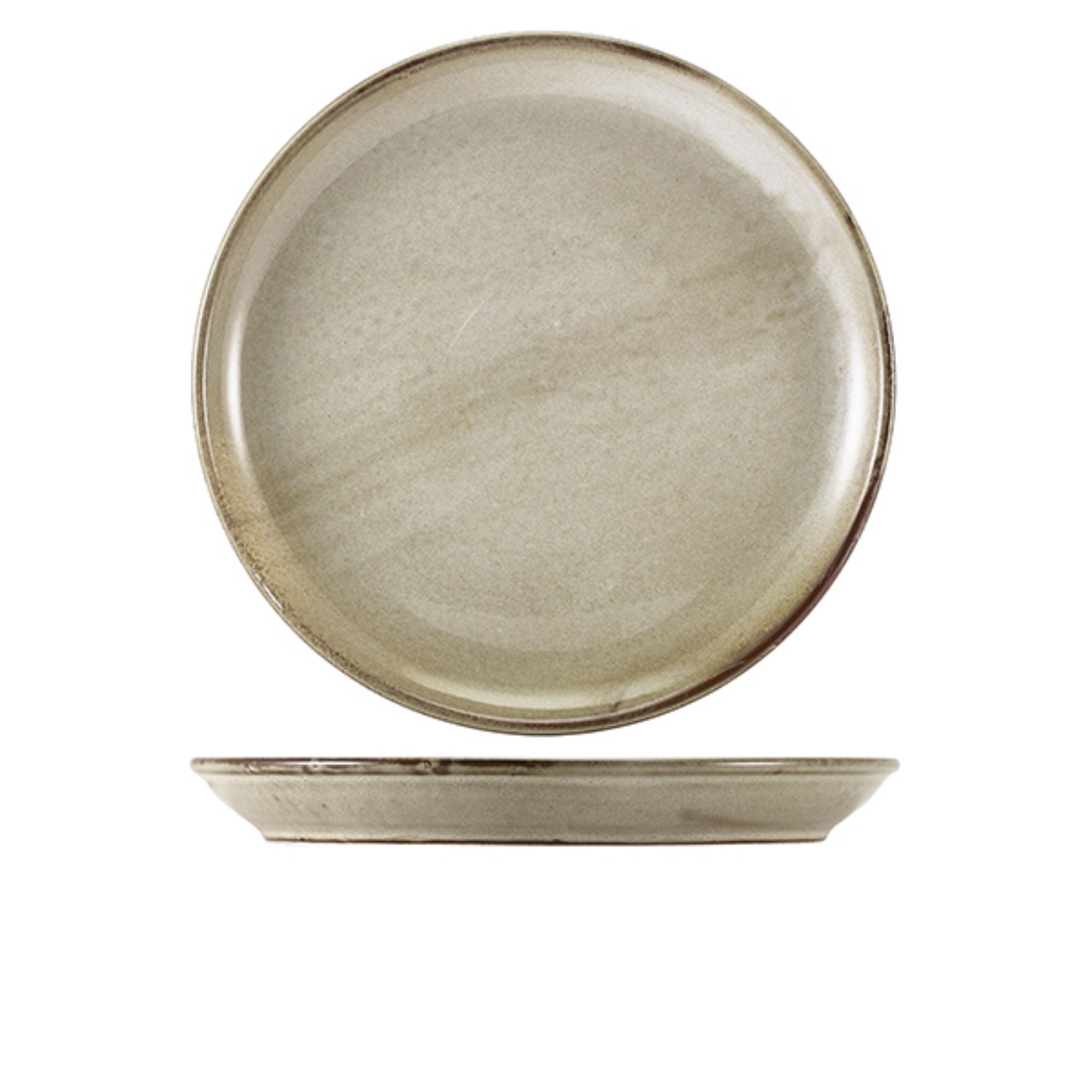 Picture of Terra Porcelain Grey Coupe Plate 30.5cm - Pack of 6 - CP-PG30