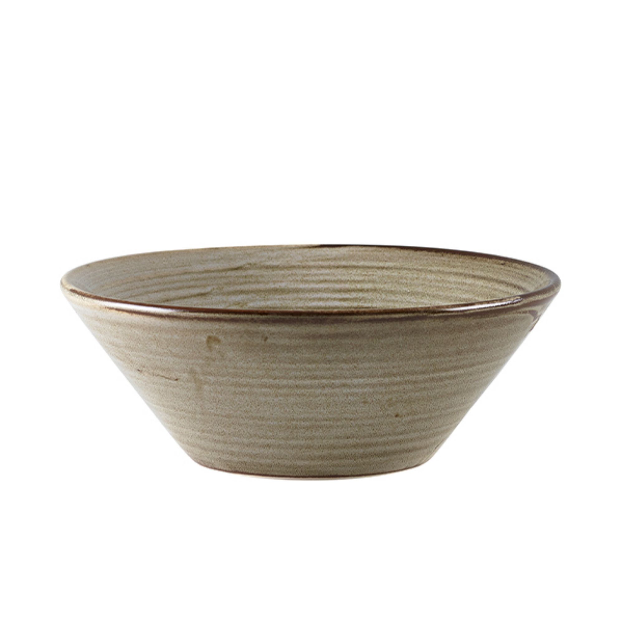 Picture of Terra Porcelain Grey Conical Bowl 16cm - Pack of 6 - CN-PG16