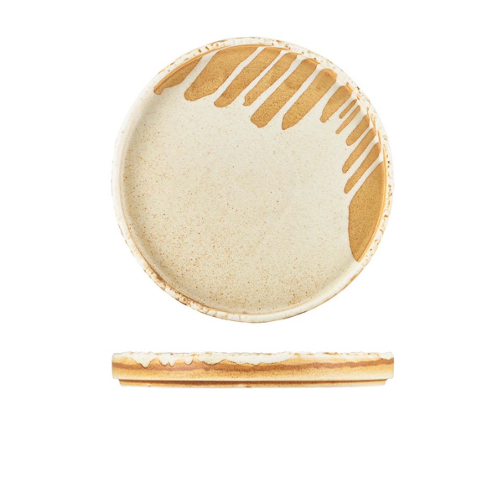 Picture of Roko Porcelain Sand Presentation Plate 21cm - Pack of 4 - PR-RKS21