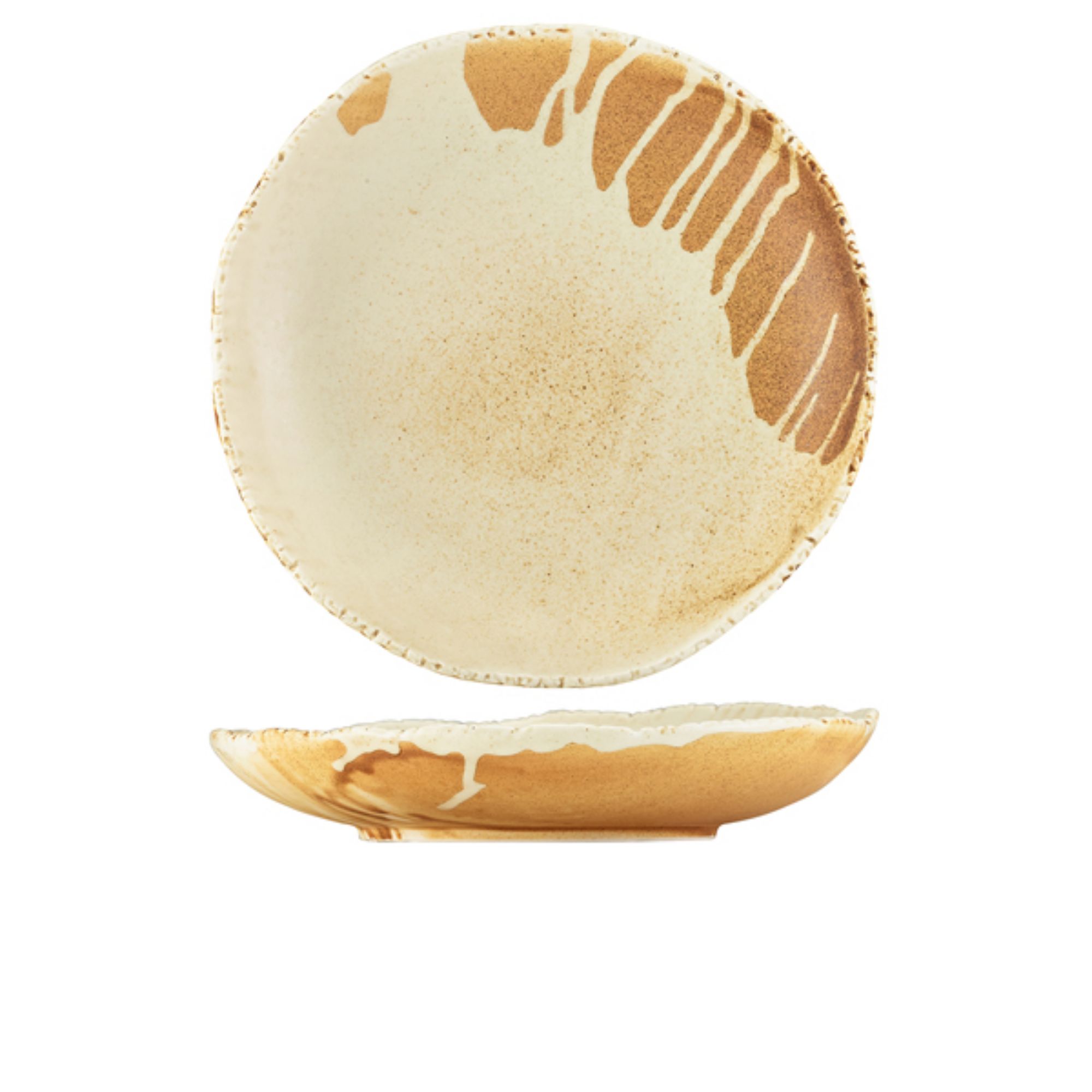 Picture of Roko Porcelain Sand Coupe Bowl 25cm - Pack of 3 - CB-RKS23