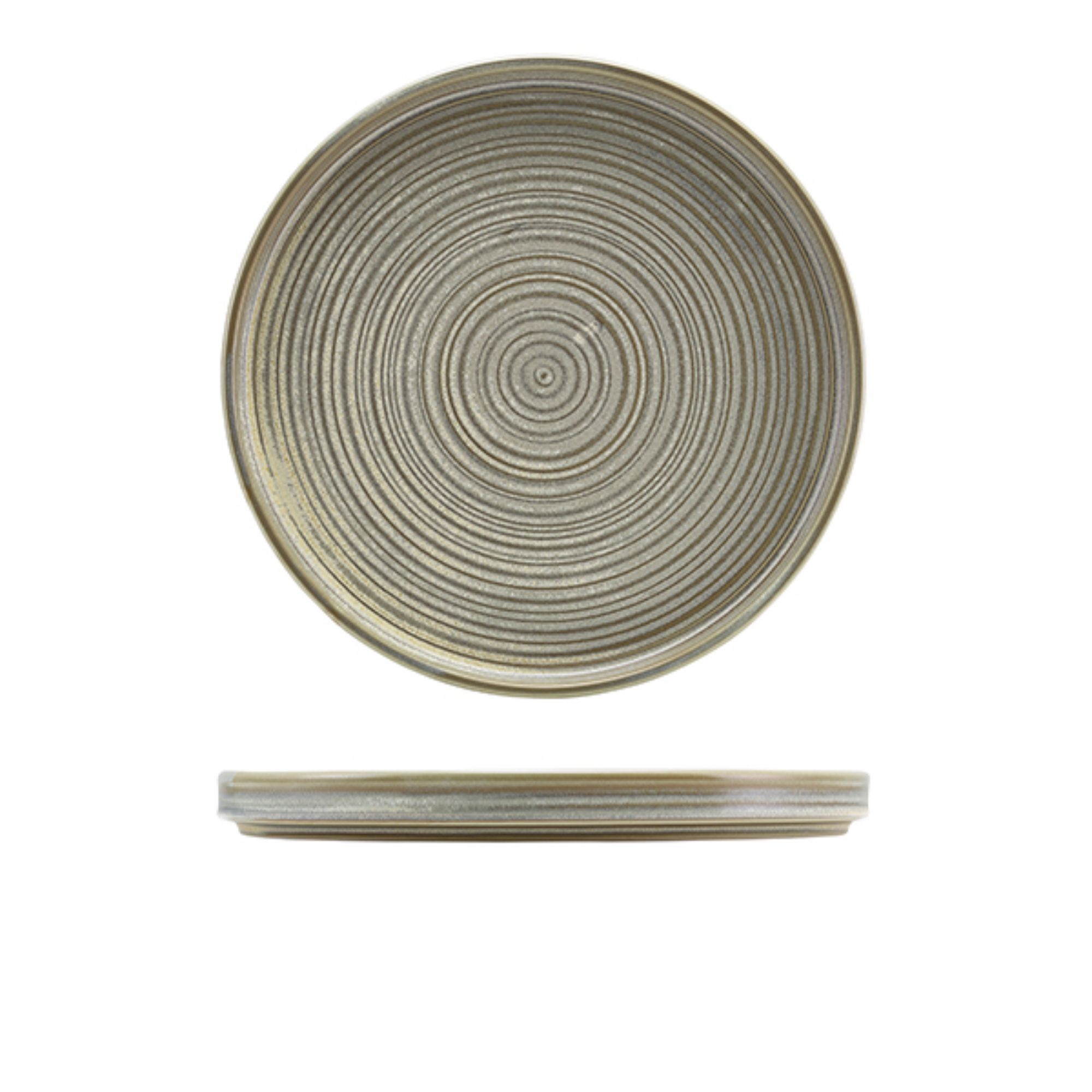 Picture of Terra Porcelain Matt Grey Low Presentation Plate 25cm - Pack of 6 - LP-PMG25