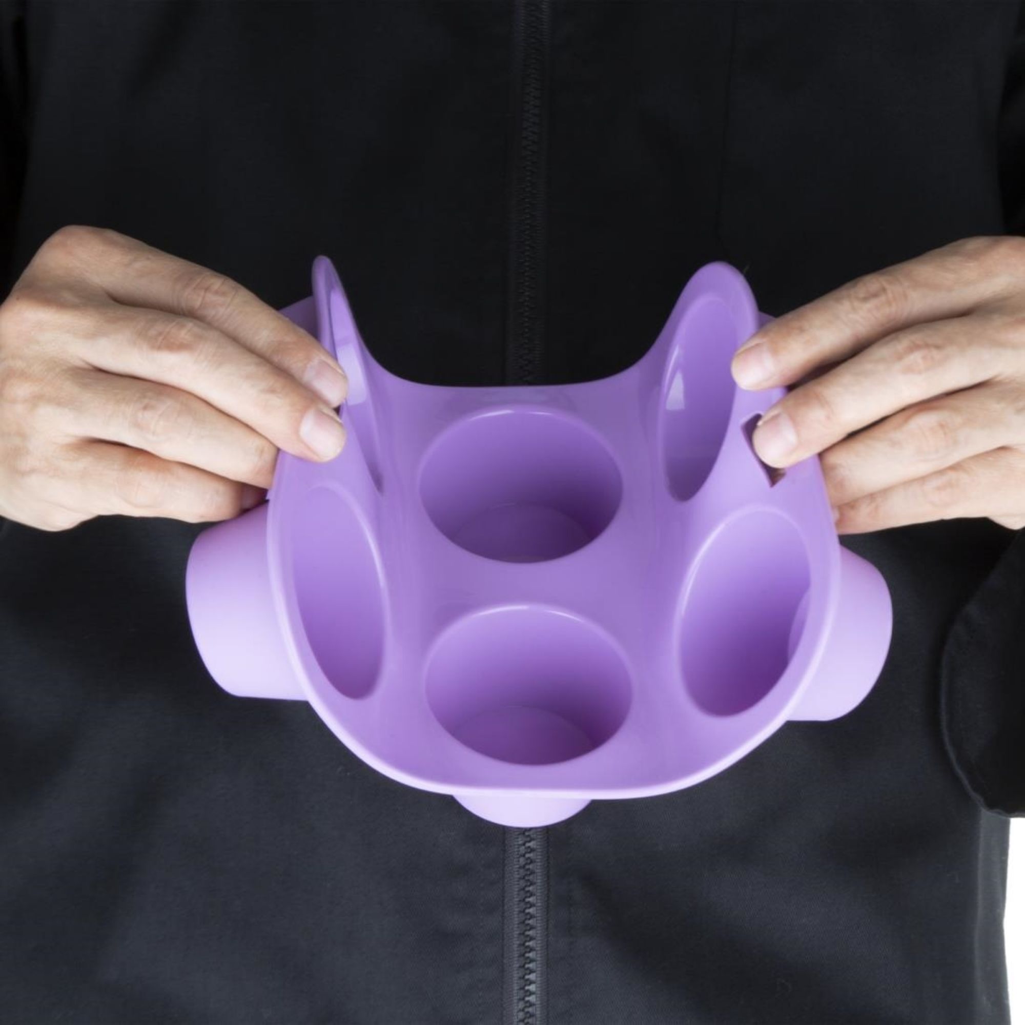 Picture of Hygiplas Flexible Silicone Six Hole Purple Muffin Pan