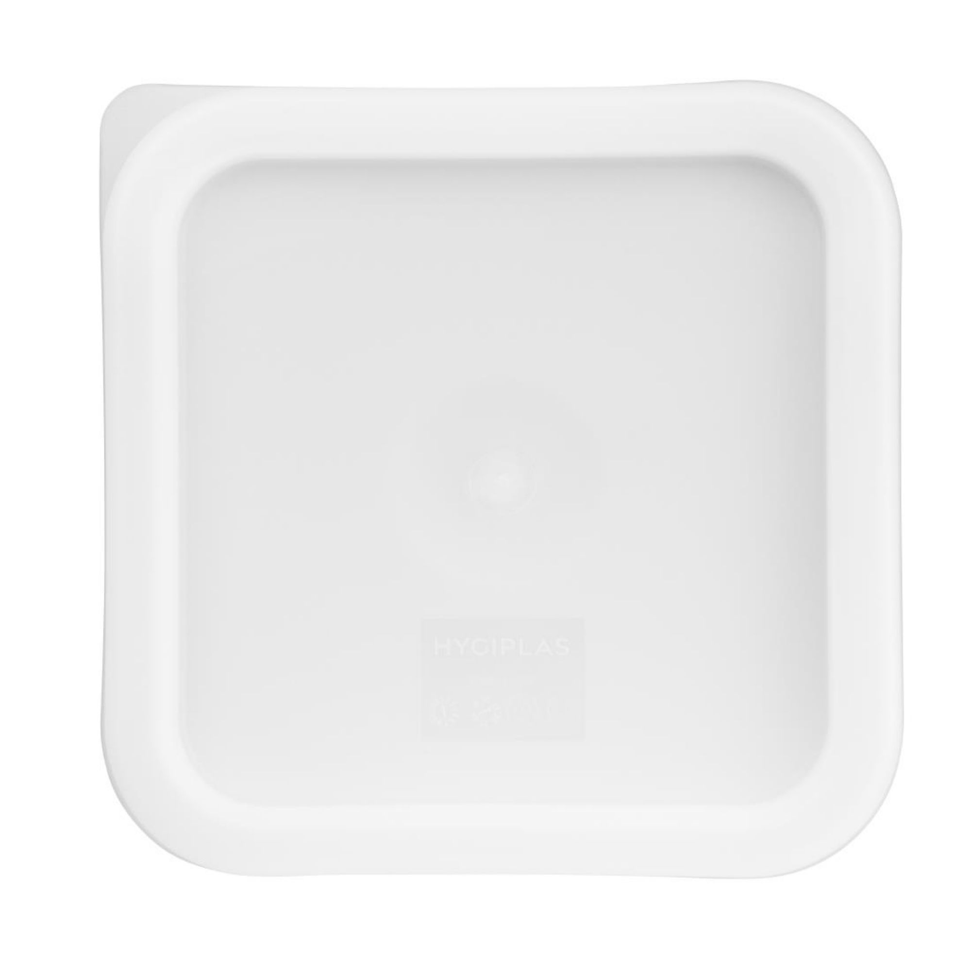 Picture of Hygiplas Polycarbonate Square Food Storage Container Lid White Small - CF049