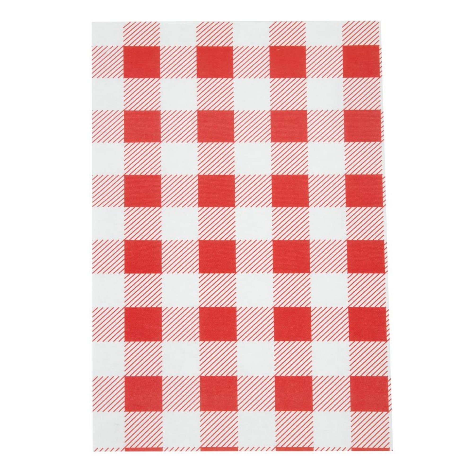 Picture of Greaseproof Paper Sheets Red Gingham 190 x 310mm (200 pack) - CL658
