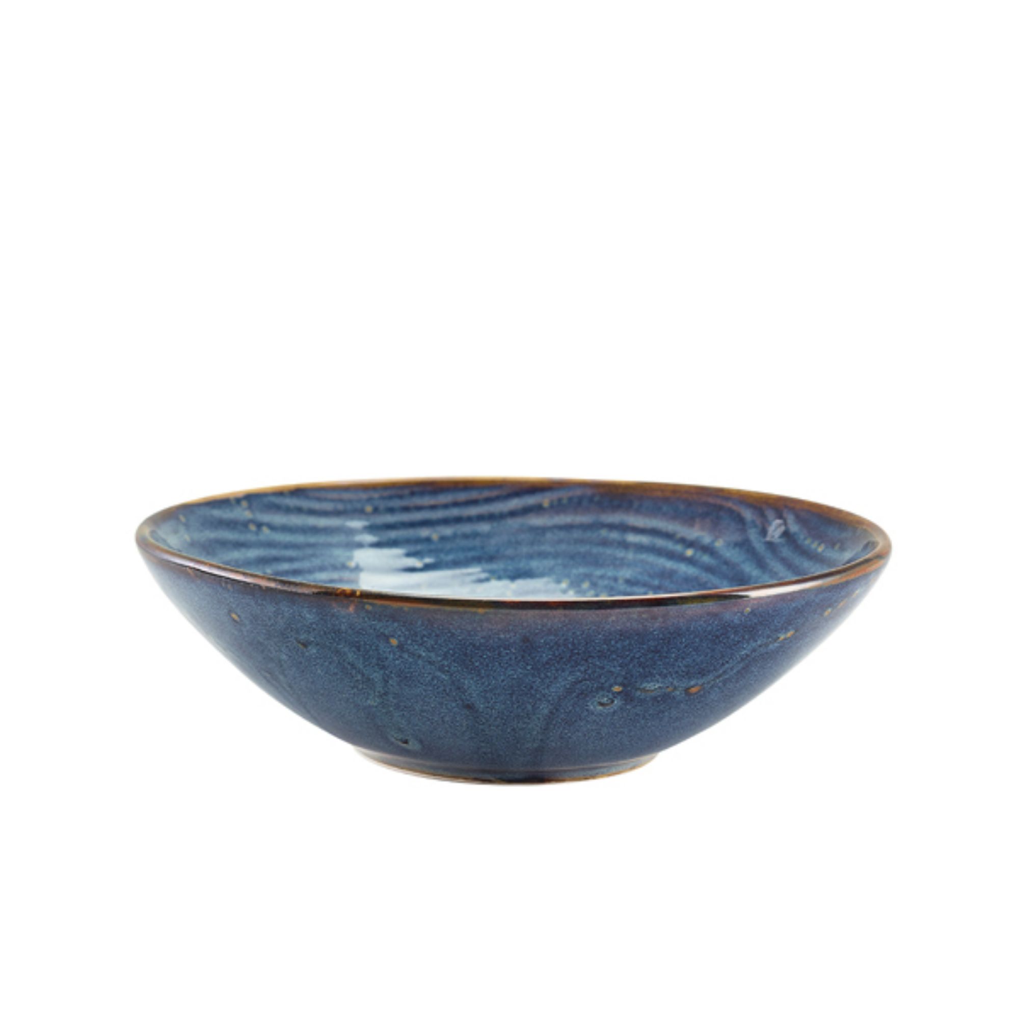 Picture of Terra Porcelain Aqua Blue Organic Bowl 22cm - Pack of 6 - BW-PBLG22