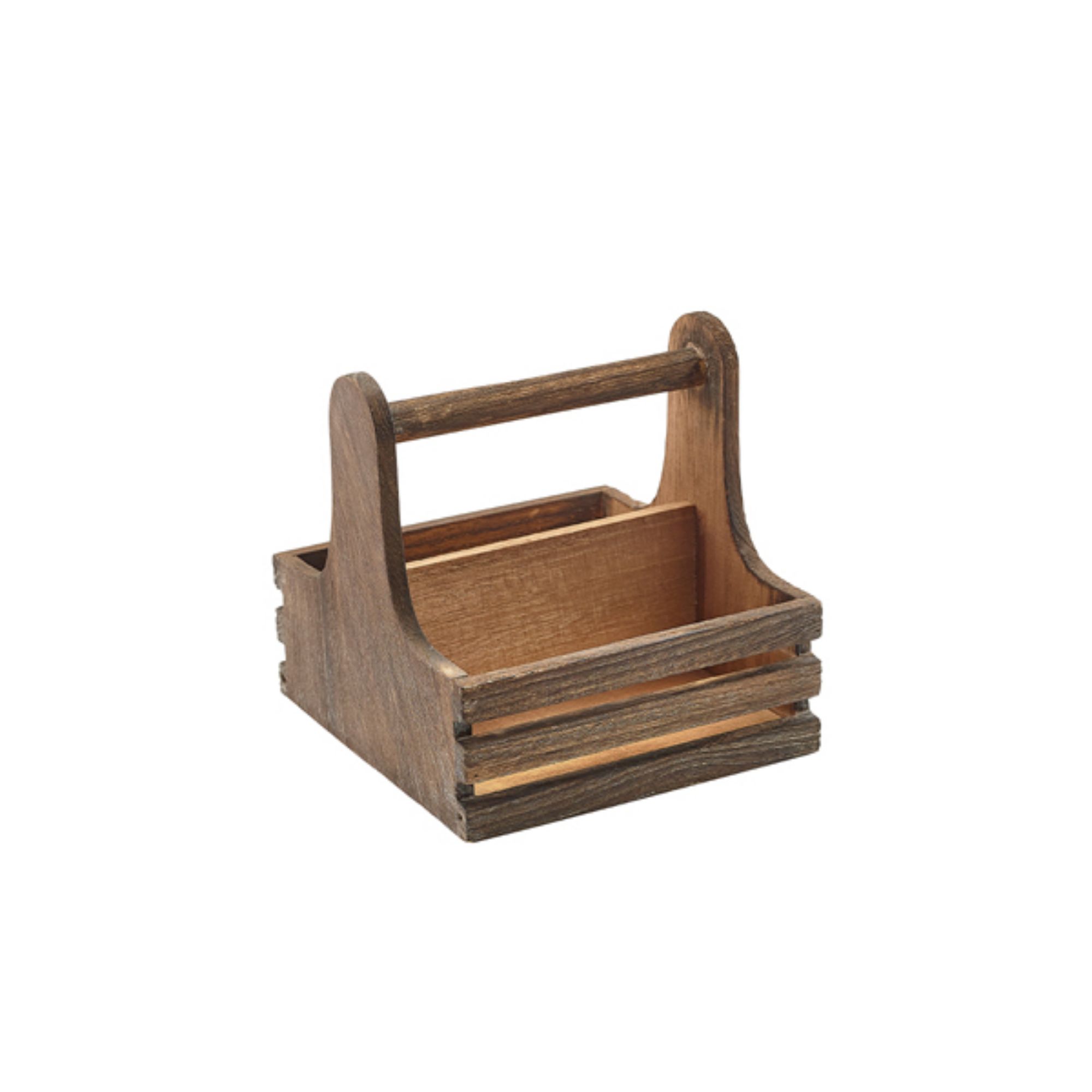 Picture of Small Rustic Wooden Table Caddy - RWTC-S