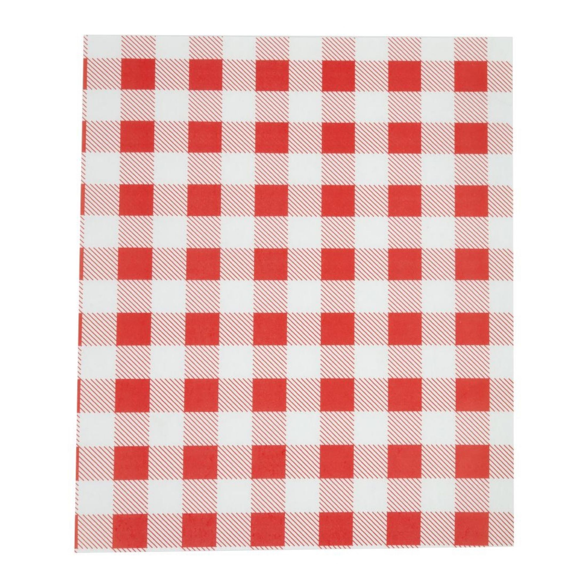 Picture of Greaseproof Paper Sheets Red Gingham 310 x 380mm (200 pack) - CL659