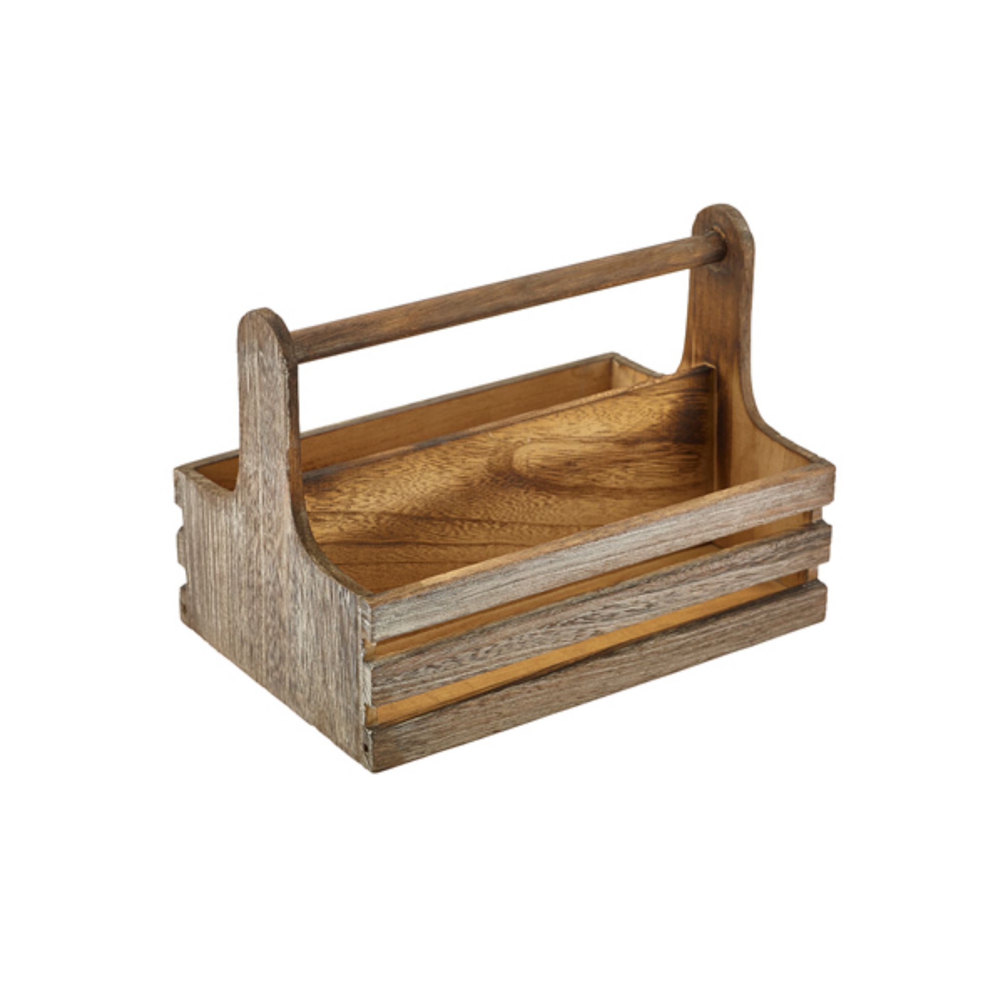 Picture of Medium Rustic Wooden Table Caddy - RWTC-M