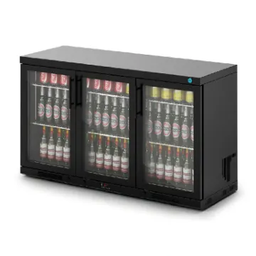 Picture of IMC Ventus V135 Bottle Cooler [Front Load] - Glass Door - Black Painted Frame - H 800 mm - W 1350 mm - R290