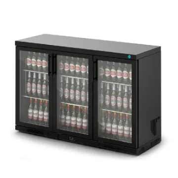 Picture of IMC Ventus V135 Bottle Cooler [Front Load] - Glass Door - Black Painted Frame - H 900 mm - W 1350 mm - R290