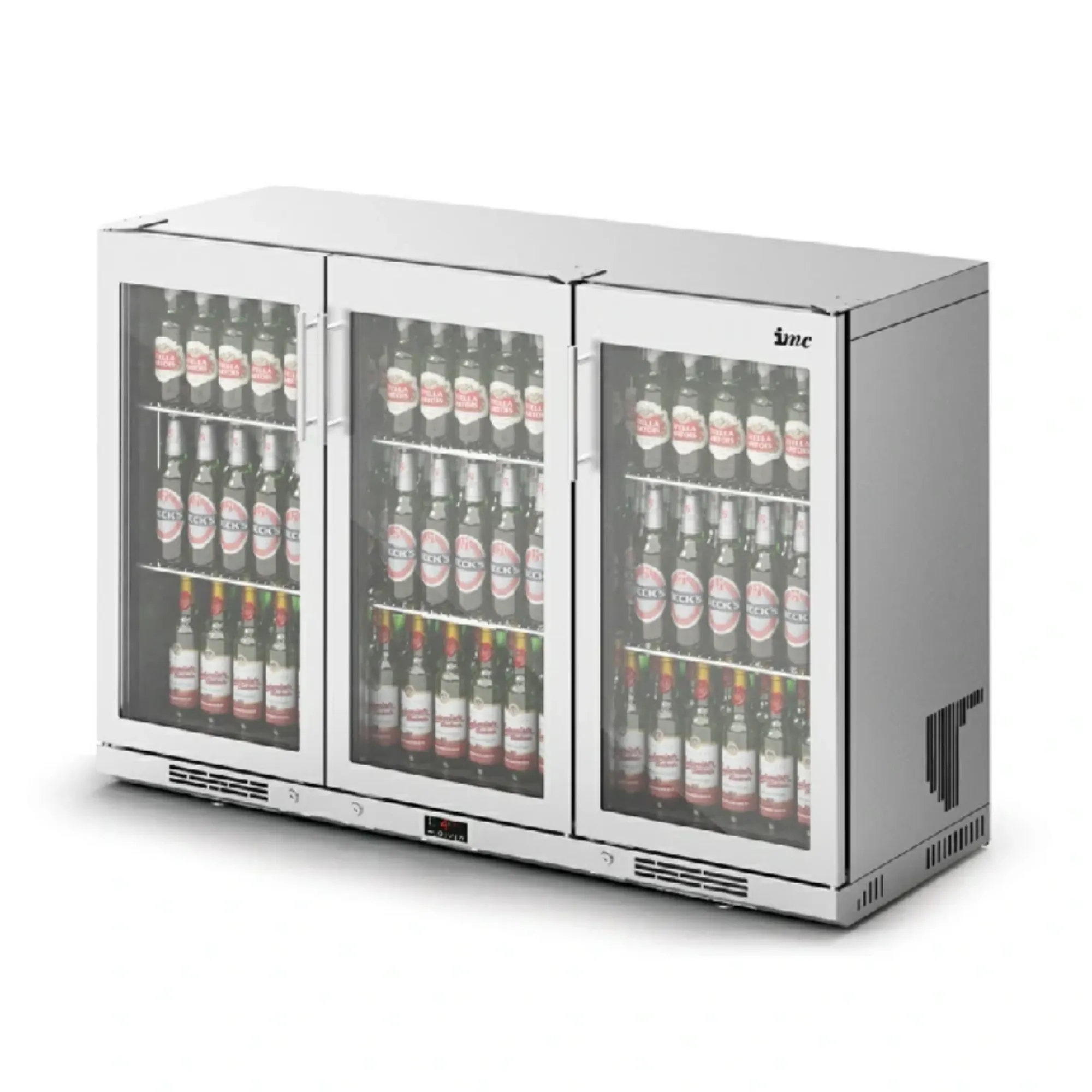 Picture of IMC Ventus V135 Bottle Cooler [Front Load] - Full FrontGlass Door - Stainless Steel Frame - H 900 mm - W 1350 mm - R290 - F76/370