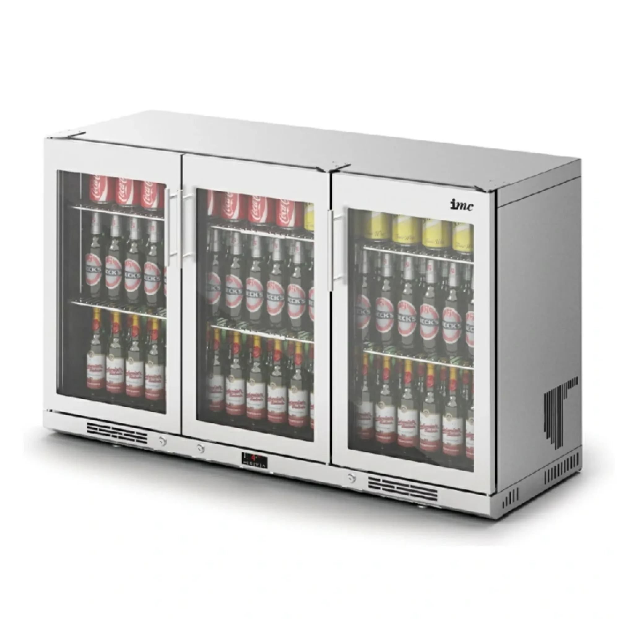 Picture of IMC Ventus V135 Bottle Cooler [Front Load] - Full Front Glass Door - Stainless Steel Frame - H 800 mm - W 1350 mm - R290 - F76/372