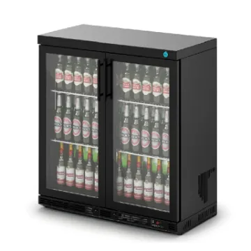 Picture of IMC Ventus V90 Bottle Cooler [Front Load] - Glass Door - Black Painted Frame - H 900 mm - W 900 mm - D 450 mm - R290