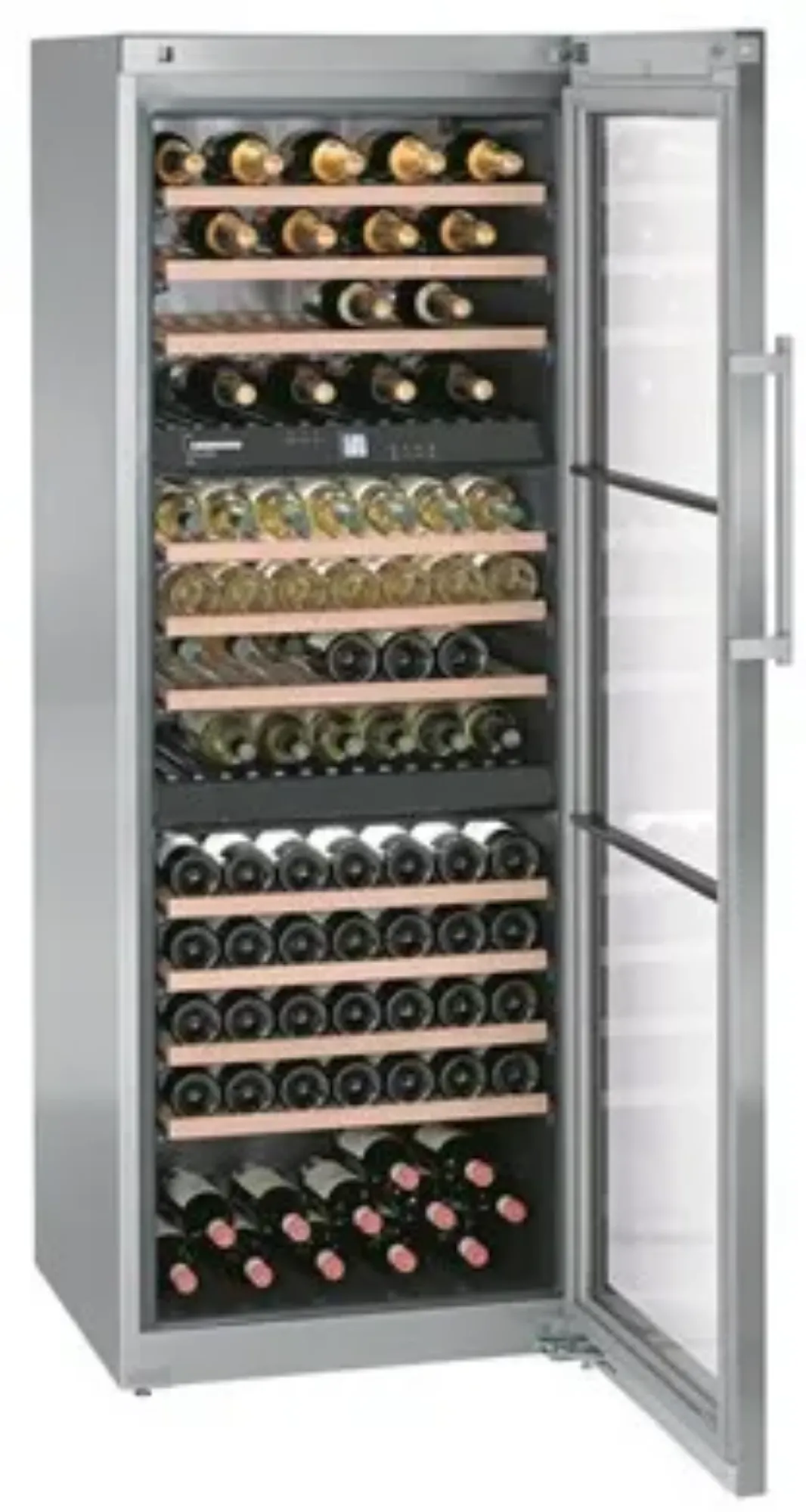 Picture of Liebherr WTES5872 Glazed Stainless Steel Wine Cabinet 578 Litres
