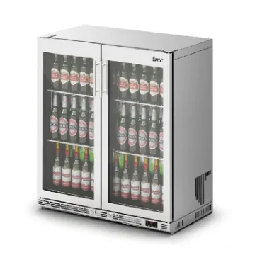 Picture of IMC Ventus V90 Bottle Cooler [Front Load] - Full Front Glass Door - Stainless Steel Frame - H 900 mm - W 900 mm - R290