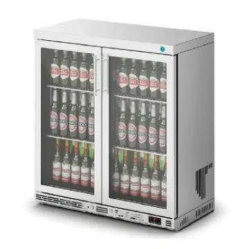Picture of IMC Ventus V90 Bottle Cooler [Front Load] - Glass Door - Stainless Steel Frame - H 900 mm - W 900 mm - D 450 mm - R290