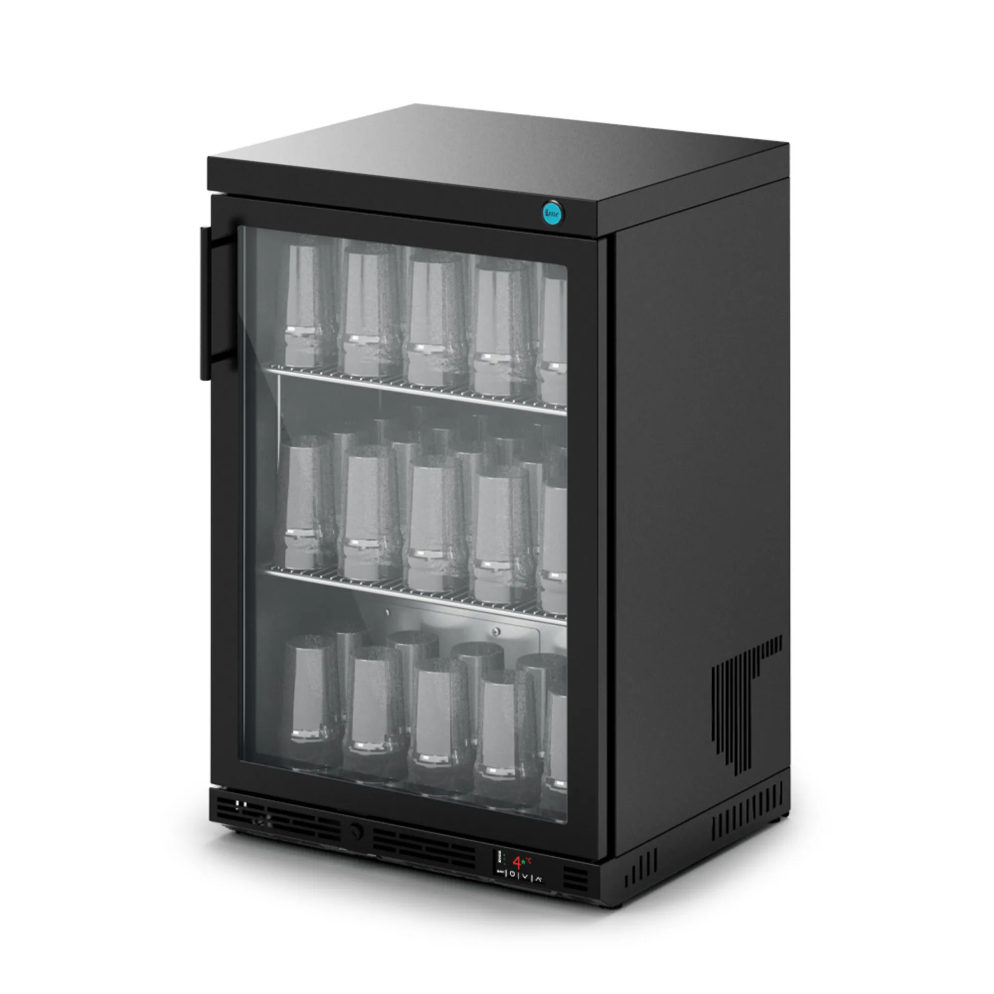 Picture of IMC Ventus VR60 Glass Froster [Front Load] - Glass Door - Black Painted Frame - H 900 mm - W 600 mm - F49/600/B