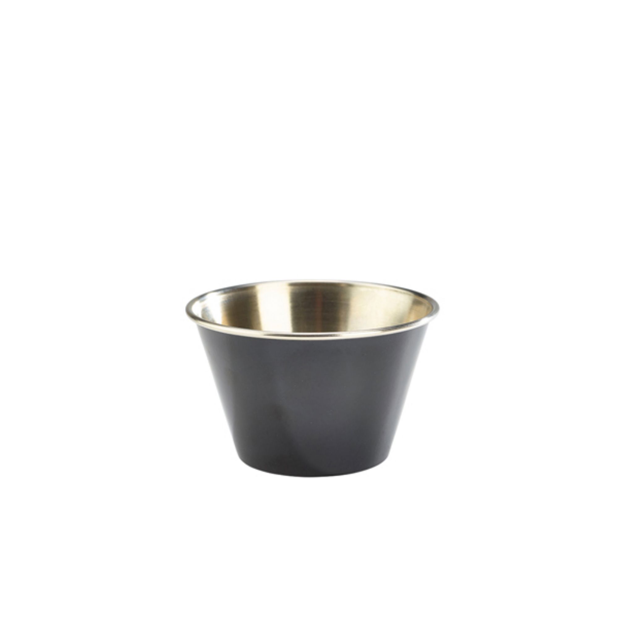 Picture of GenWare Black Stainless Steel Ramekin 17cl/ 6oz - Pack of 24 - RAMST6BK