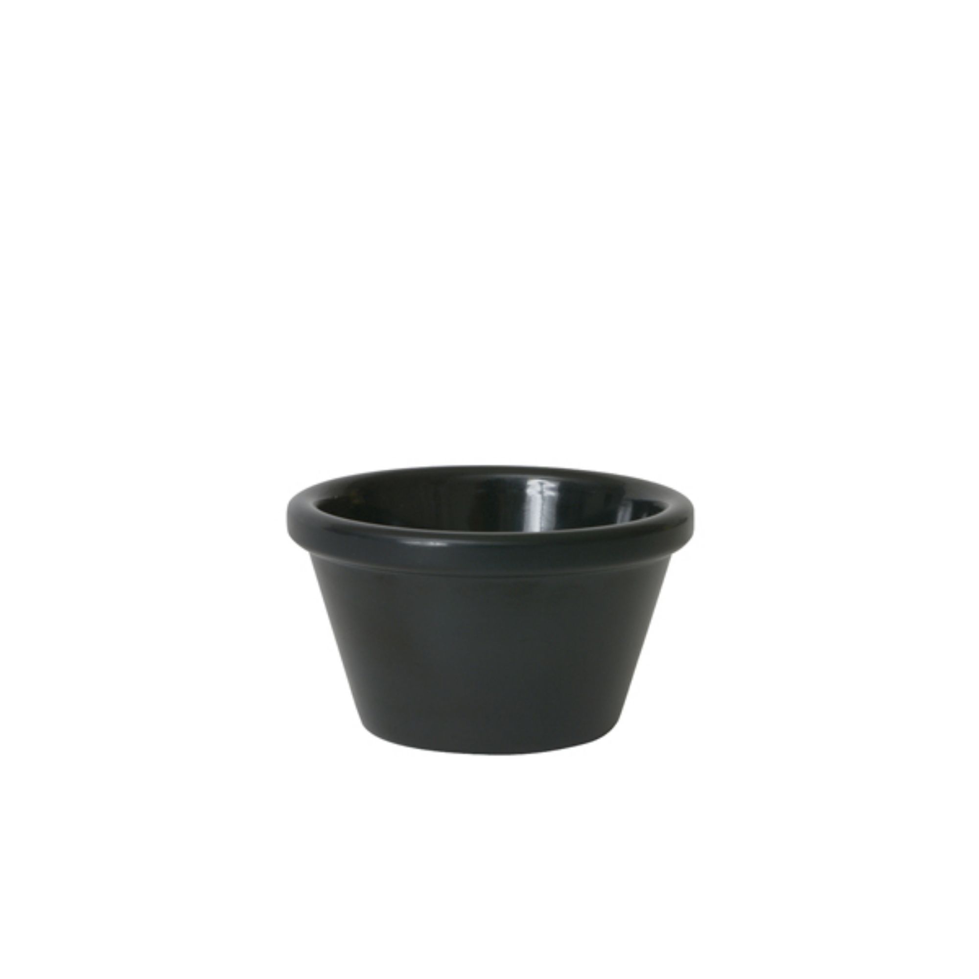 Picture of GenWare Melamine Black Smooth Ramekin 59ml/ 2oz - Pack of 24 - S278-03