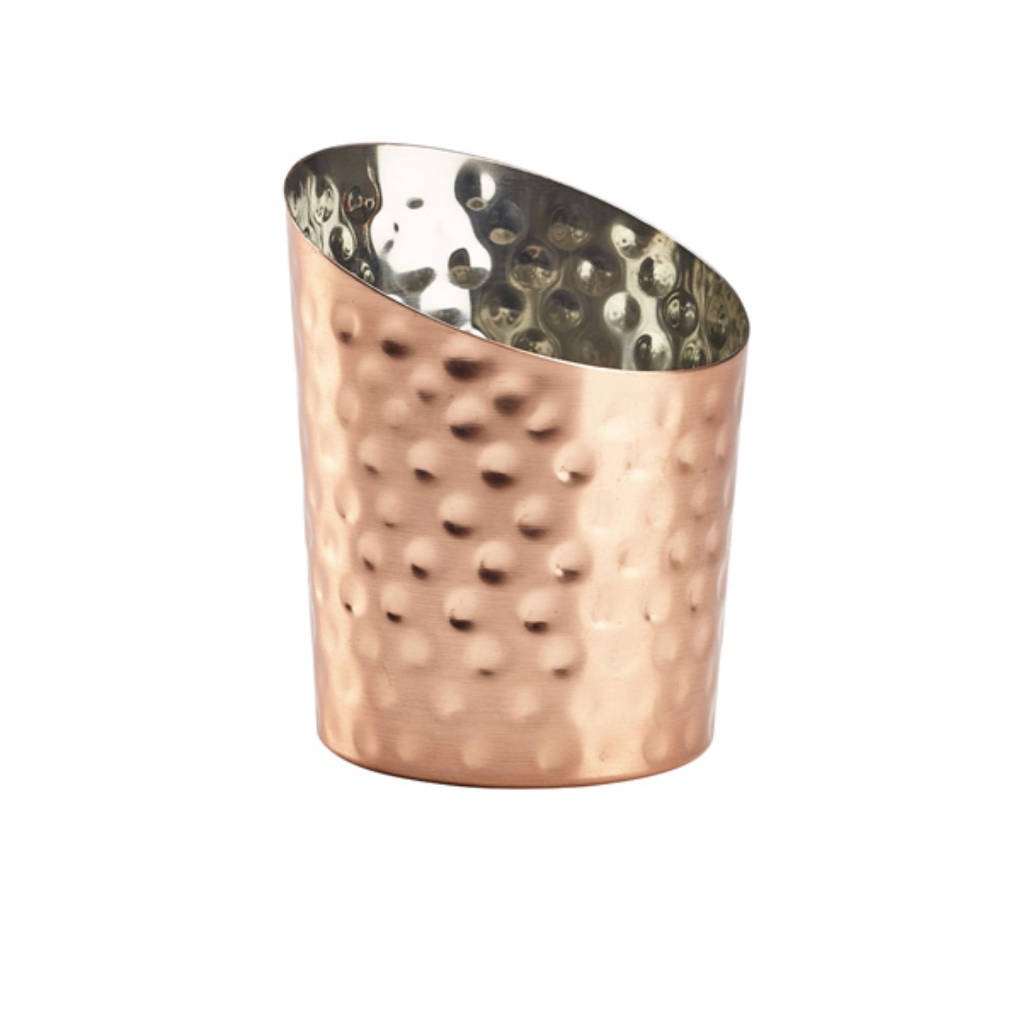 Picture of Hammered Copper Plated Angled Cone 9.5 x 11.6cm (Dia x H) - Pack of 12 - SVHA10C