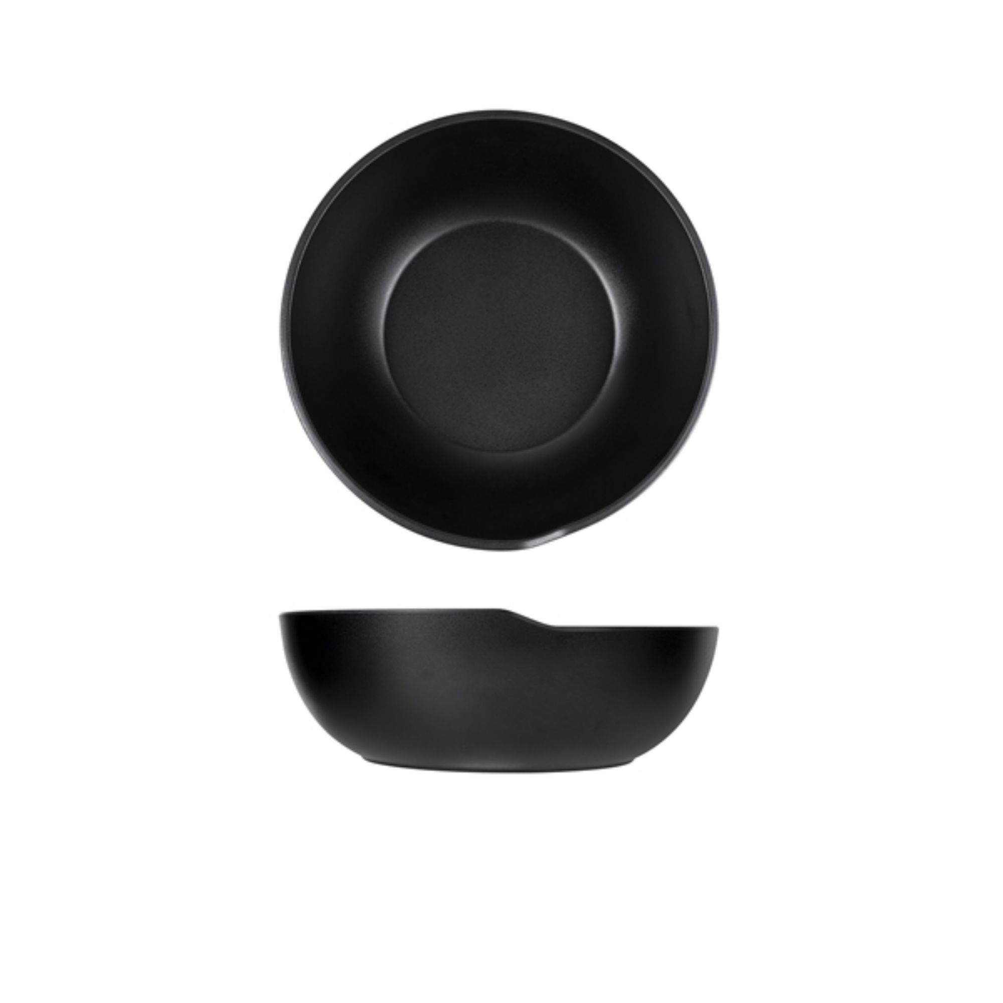 Picture of Black Copenhagen Round Melamine Bowl 20 x 7.5cm - Pack of 6 - CP200902