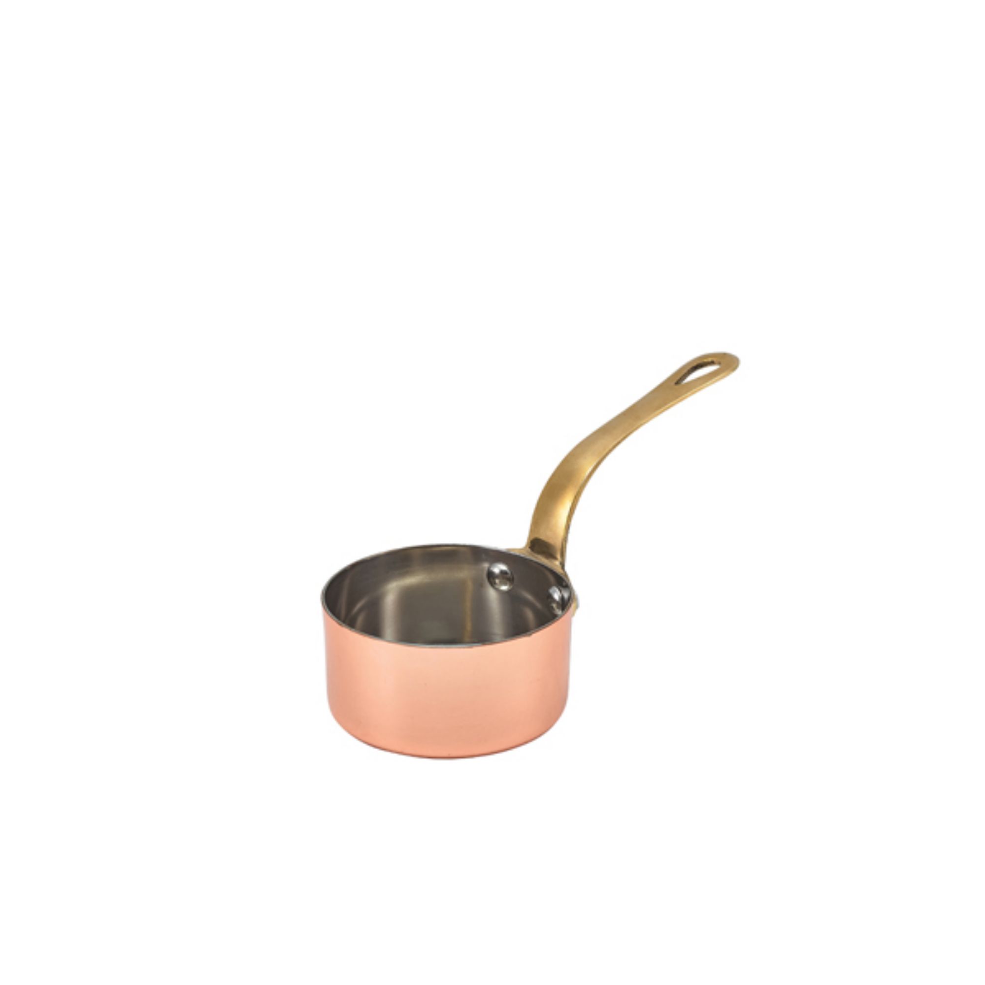 Picture of GenWare Mini Copper Sauce Pan 7 x 3.75cm - Pack of 6 - SMS7C