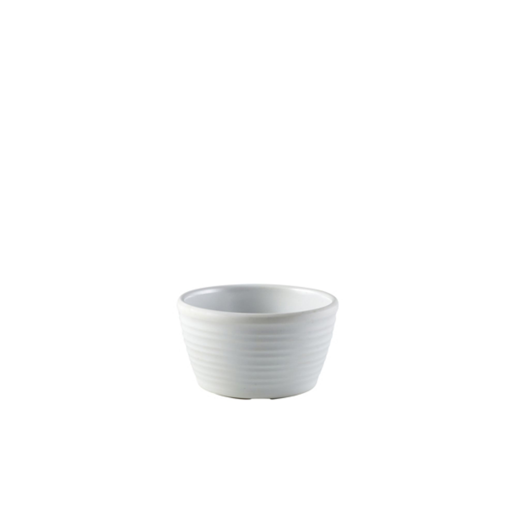 Picture of GenWare Melamine Matt White Ripple Ramekin 56ml/ 2oz - Pack of 24 - R278-02