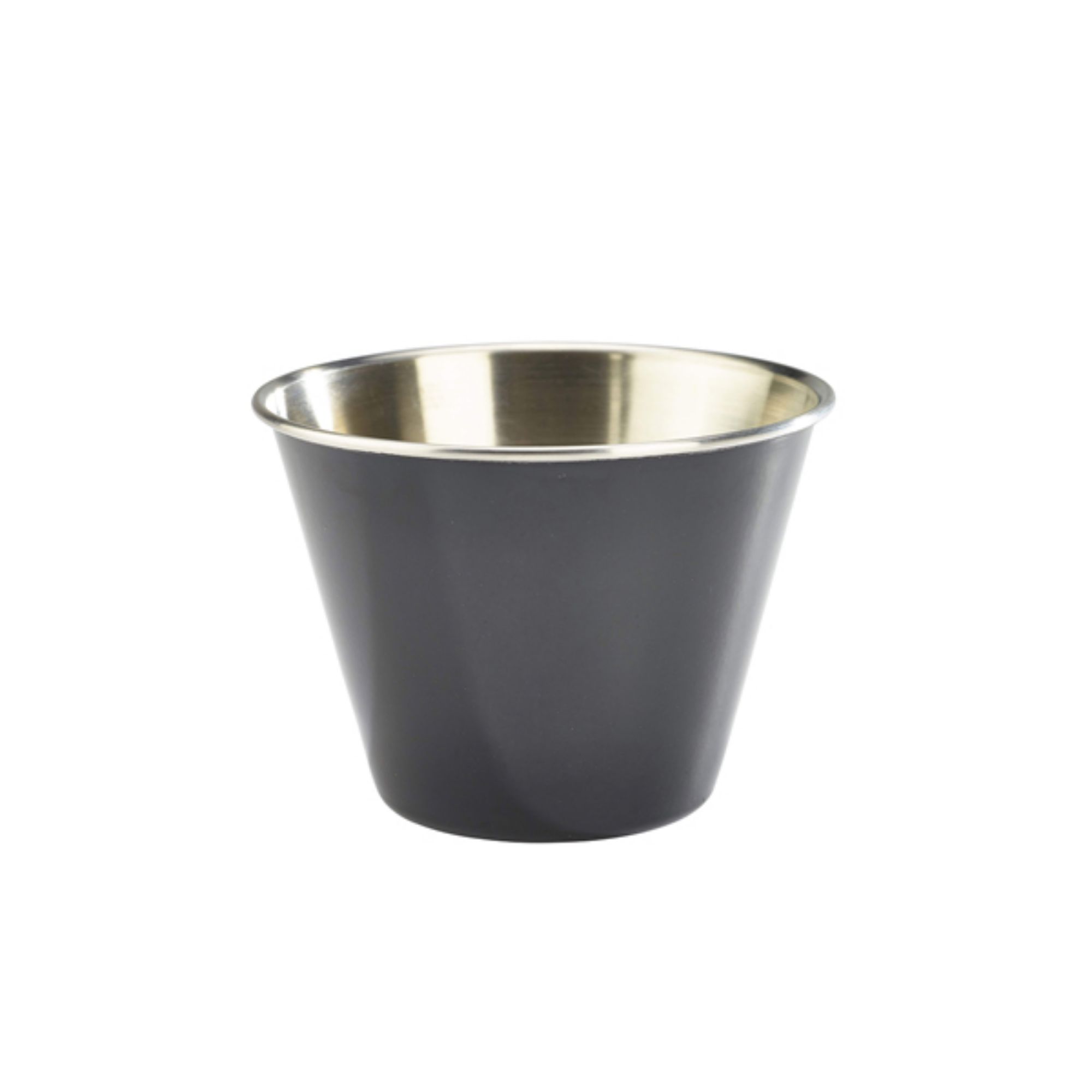 Picture of GenWare Black Stainless Steel Ramekin 34cl/ 12oz - Pack of 24 - RAMST12BK