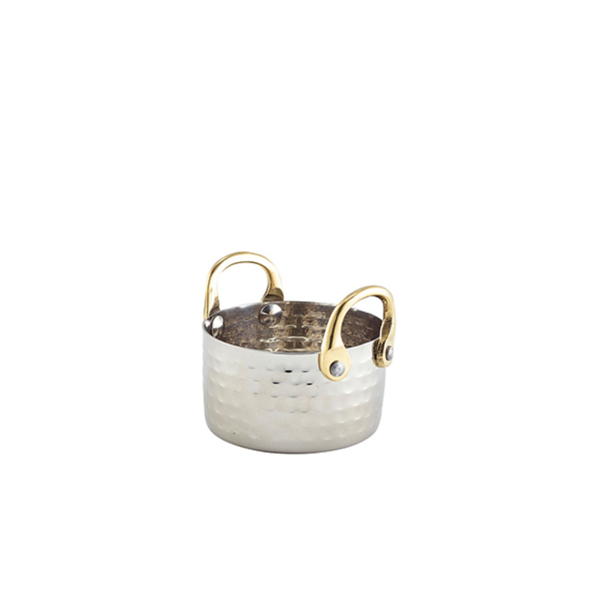 Picture of Mini Hammered St/St Casserole Dish 9.2 x 5cm - Pack of 12 - MHCD9