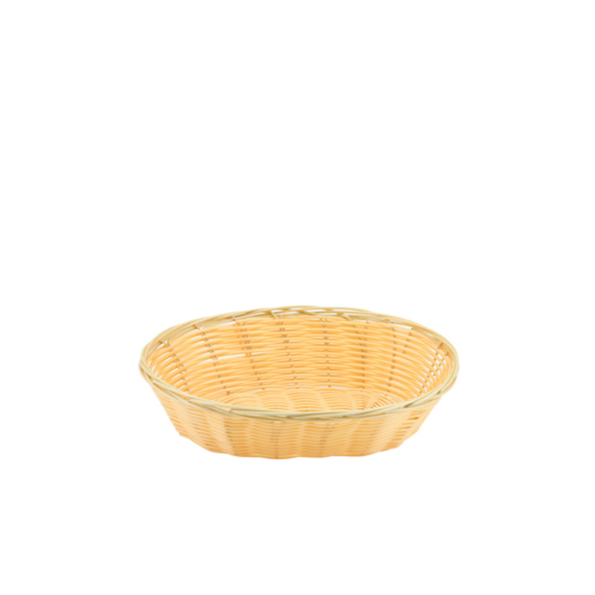 Picture of Oval  Polywicker Basket 9"X6"X2.25" - Pack of 12 - PWB-9OV