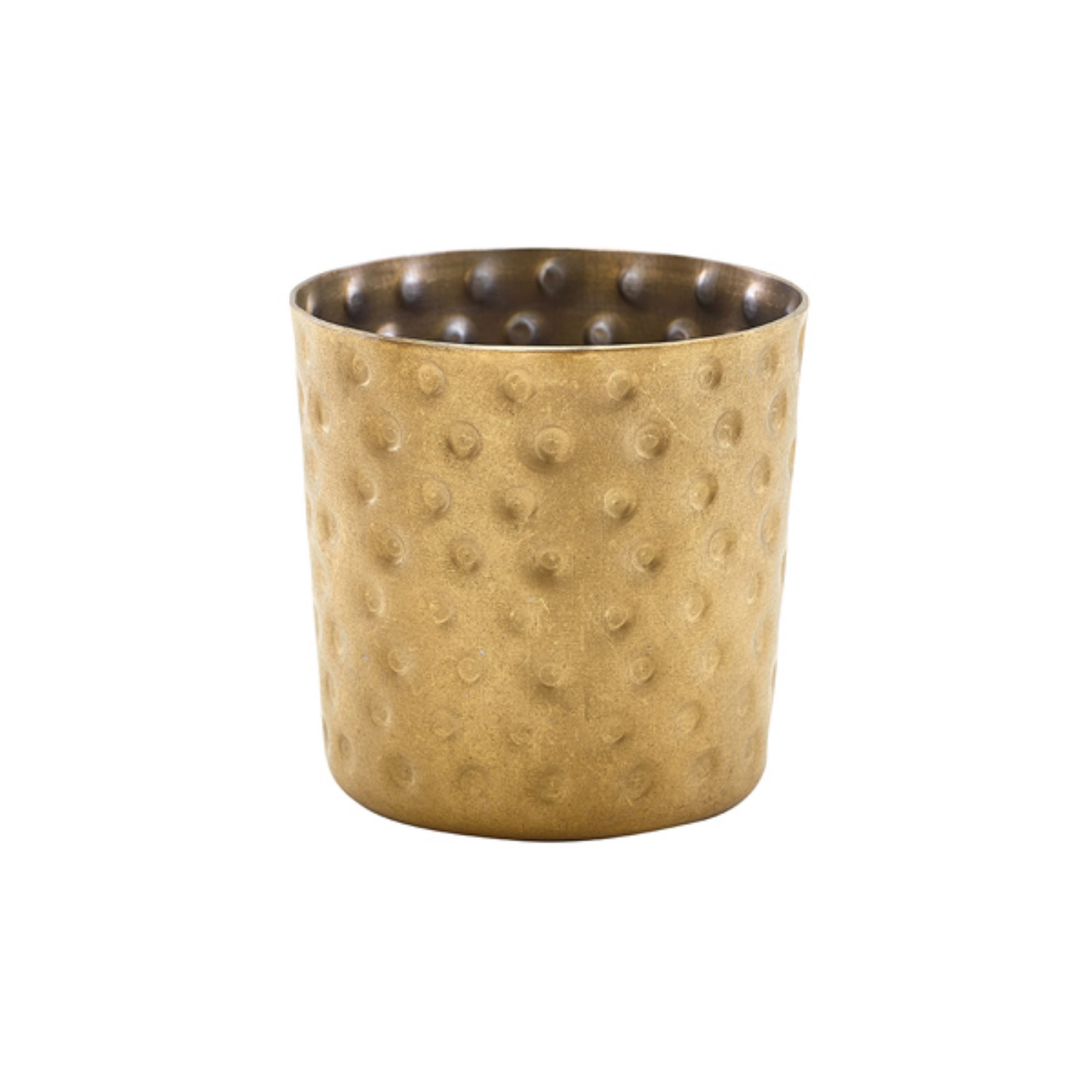 Picture of GenWare Gold Vintage Steel Hammered Serving Cup 8.5 x 8.5cm - Pack of 12 - SVH8GDV