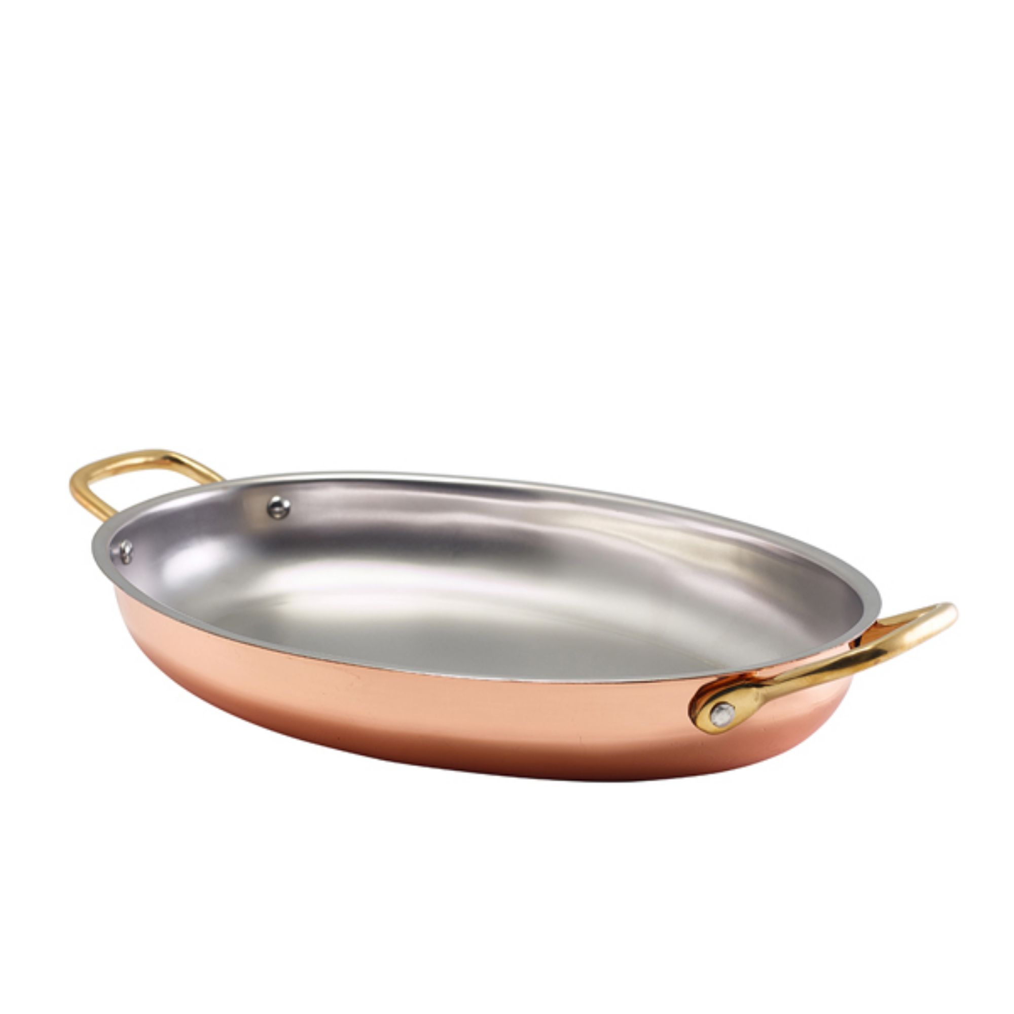 Picture of GenWare Copper Plated Oval Dish 30 x 21cm - Pack of 3 - SSD30C