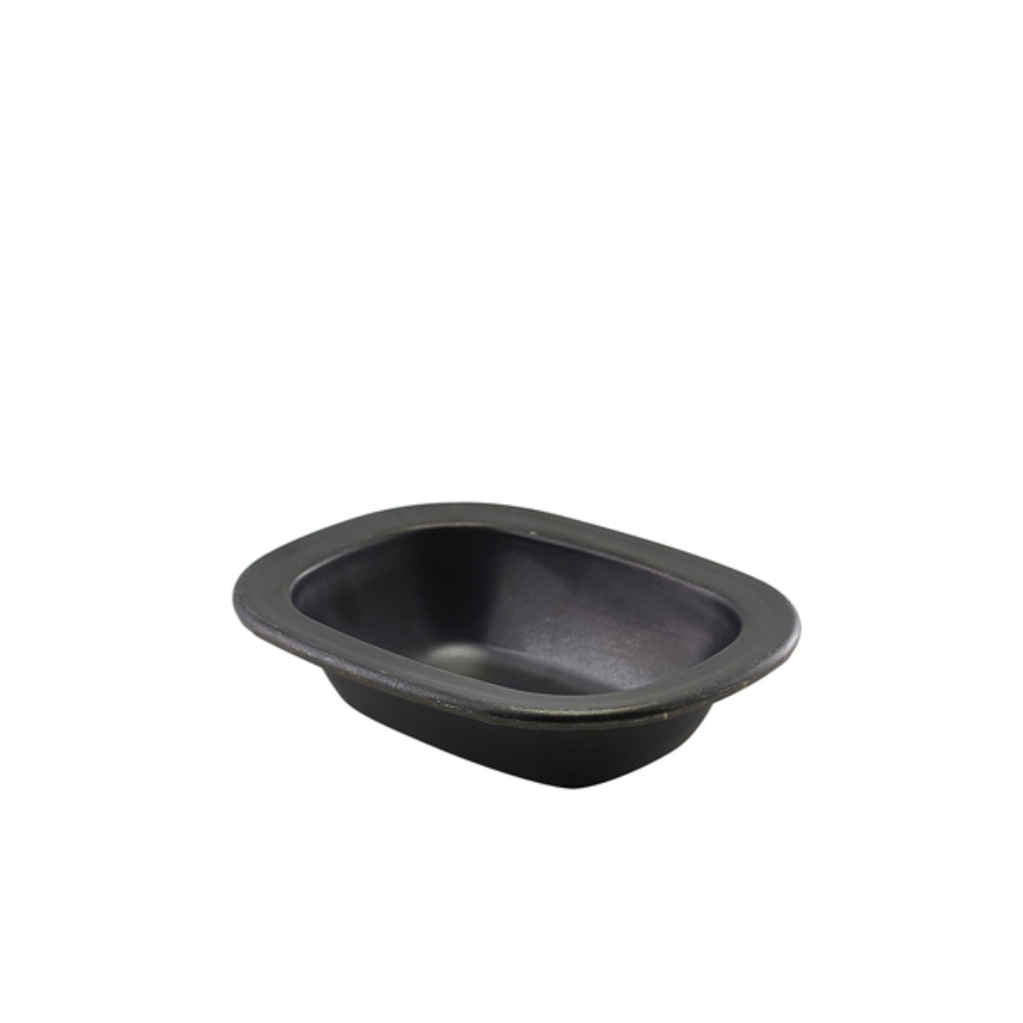 Picture of GenWare Black Vintage Steel Pie Dish 16cm - Pack of 12 - SPD16BKV