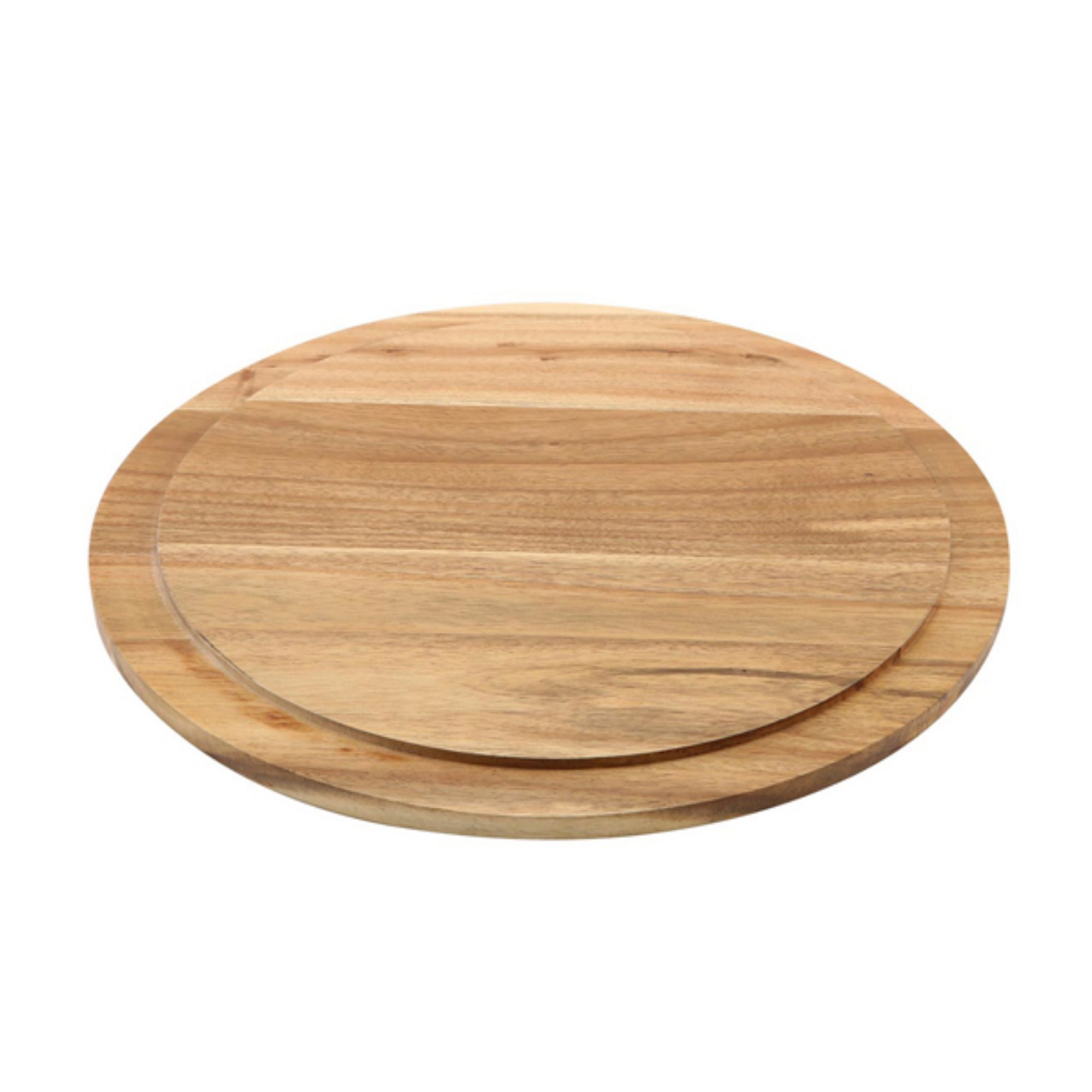 Picture of Genware Round Wood Serving/ Cake Board 33cm - WSB33