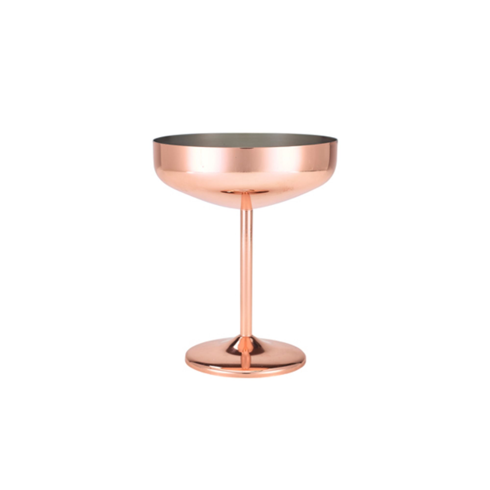 Picture of GenWare Copper Plated Cocktail Coupe Glass 30cl/10.5oz - CPC300