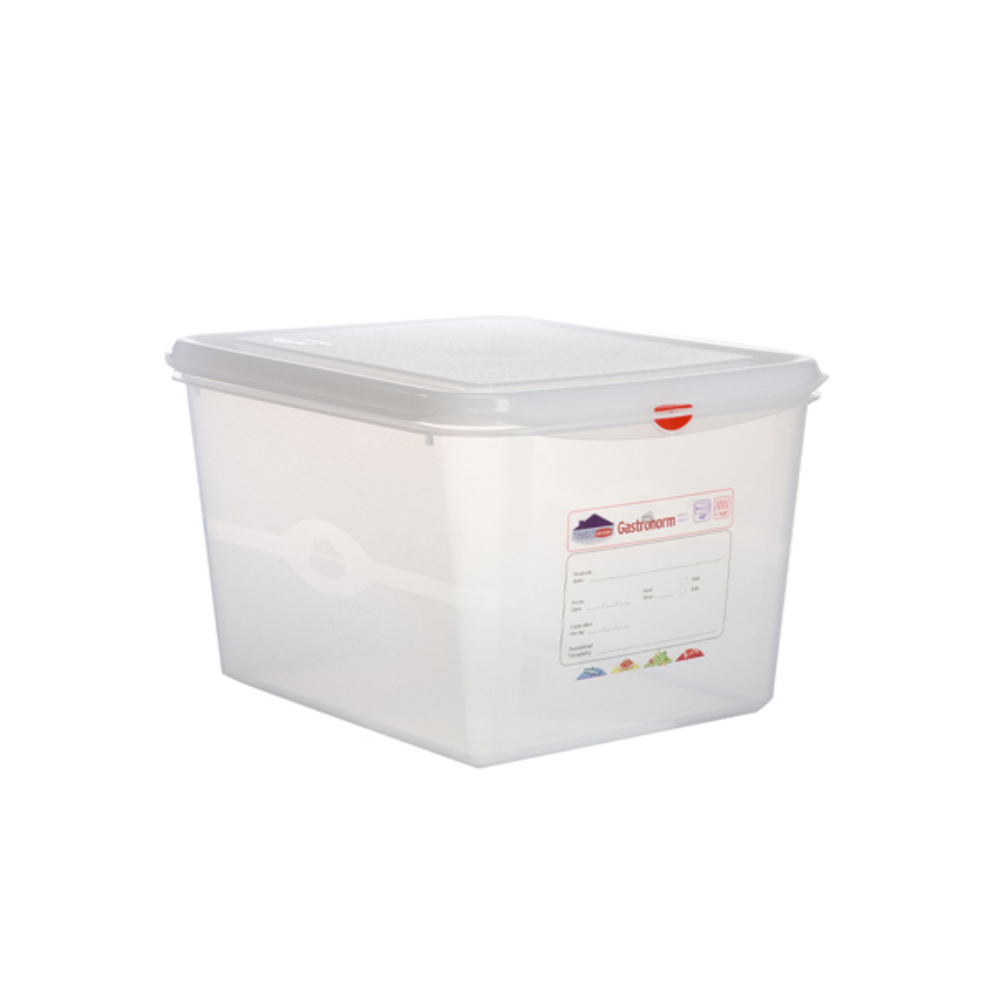 Picture of GN Storage Container 1/2 200mm Deep 12.5L - Pack of 6 - 12490