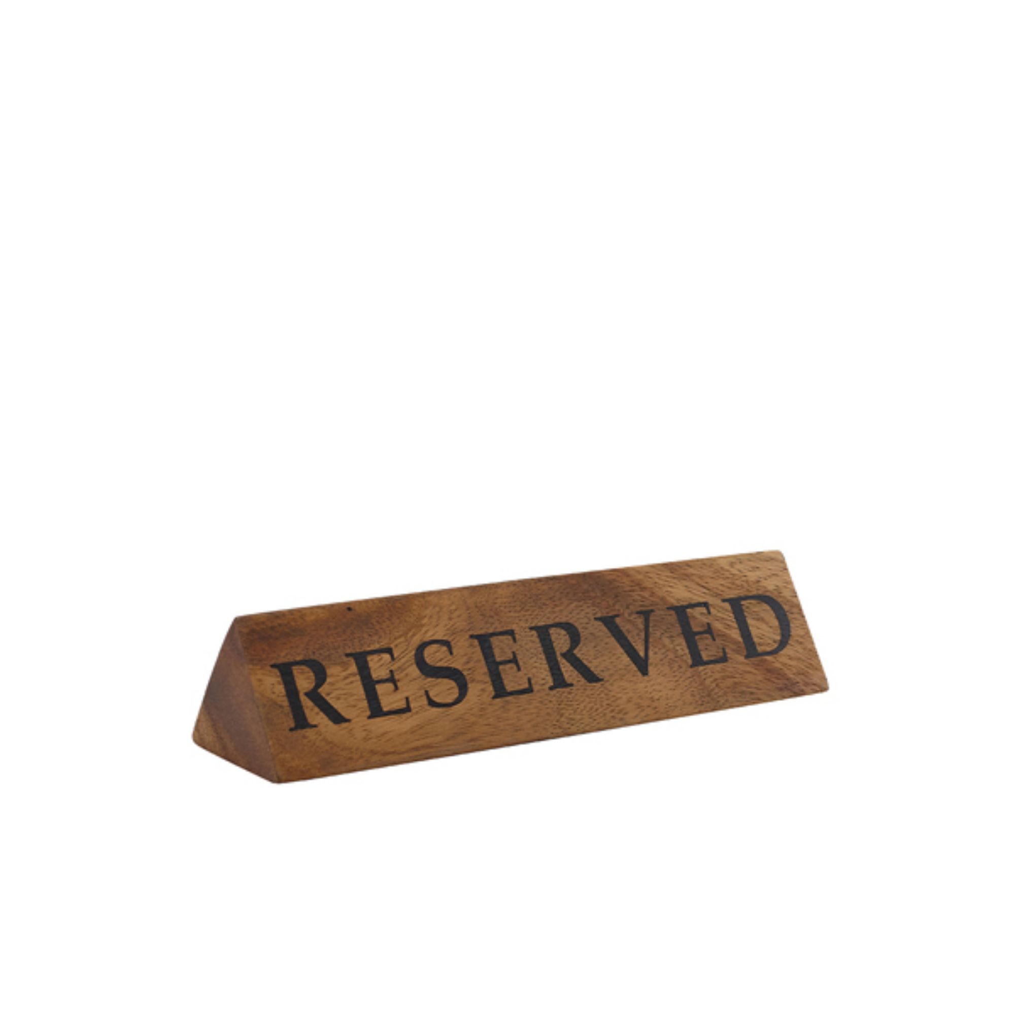 Picture of GenWare Acacia Wood Reserved Sign - WSH-RSV