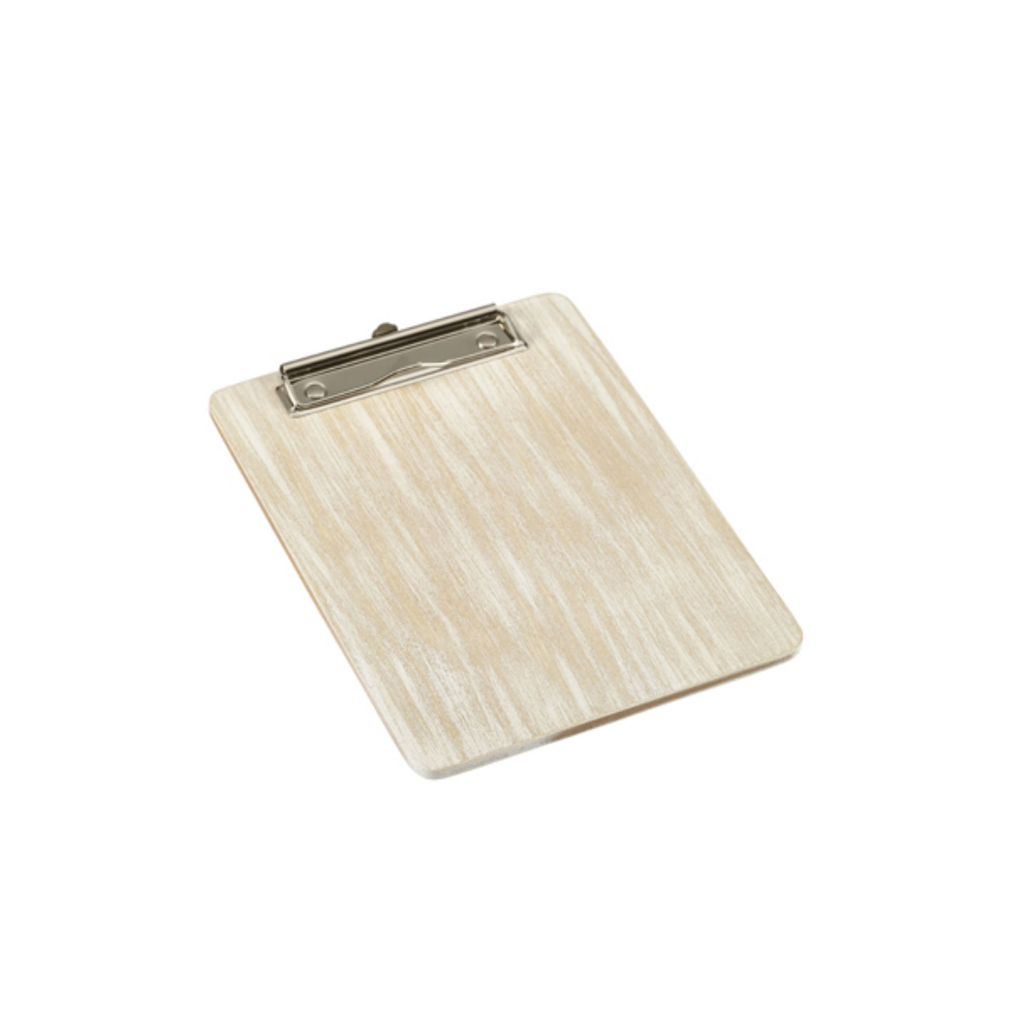 Picture of White Wash Wooden Menu Clipboard A5 18.5x24.5x0.6cm - WMC17W